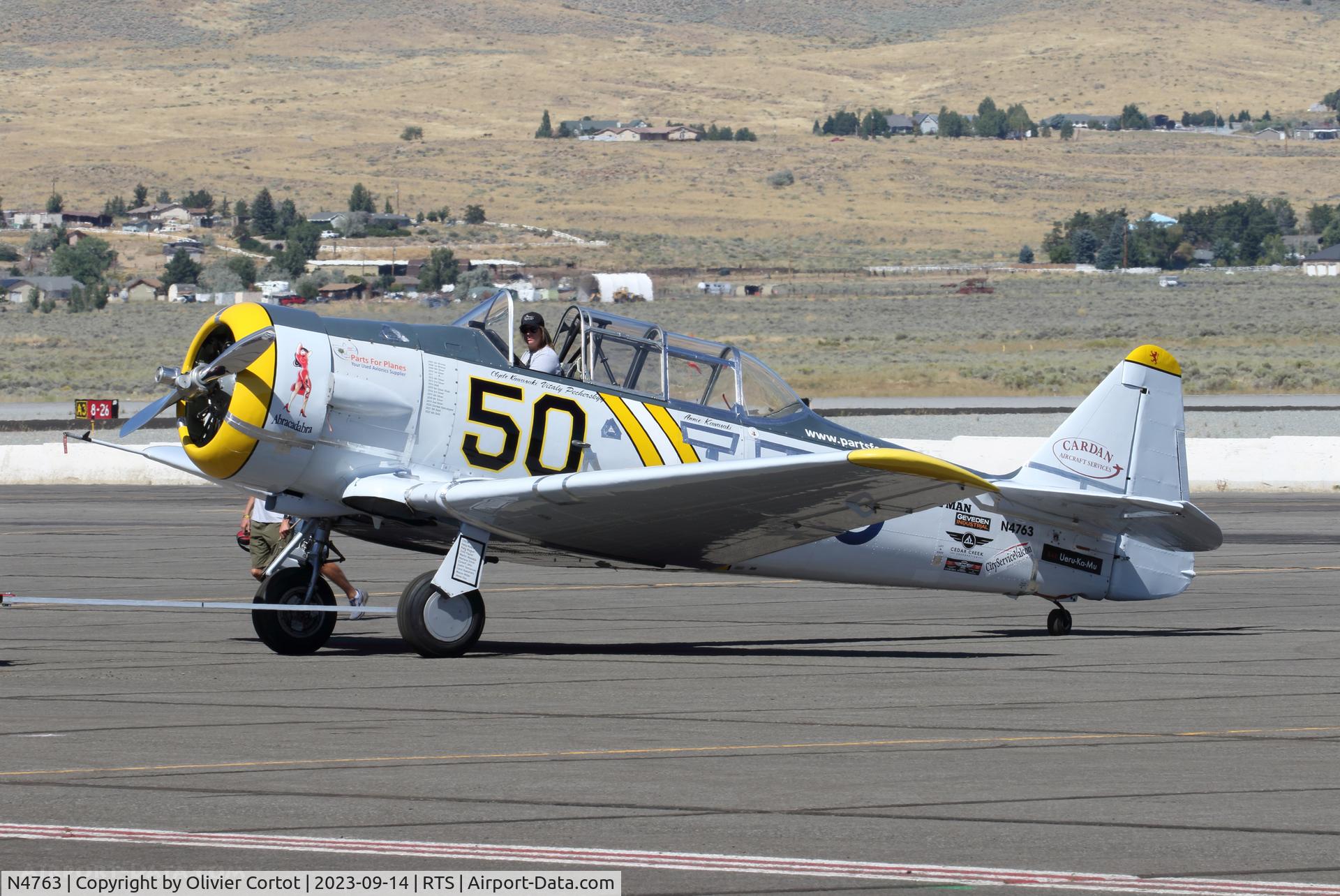 N4763, Noorduyn AT-16 Harvard II, c/n 76-3701, Reno stead tarmac