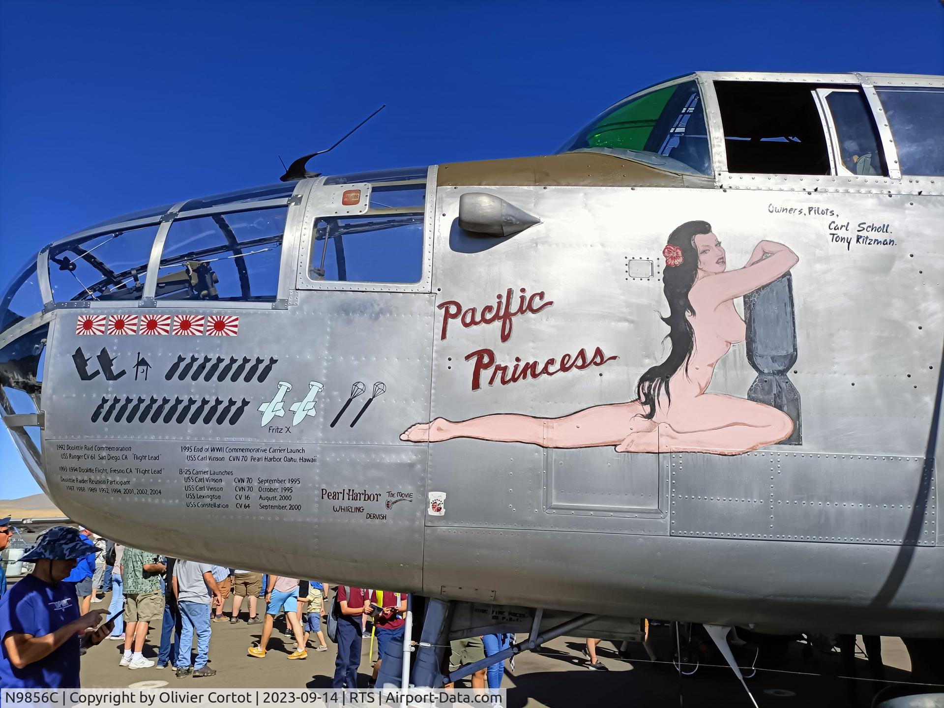 N9856C, 1943 North American TB-25N Mitchell, c/n 108-35217, nose art