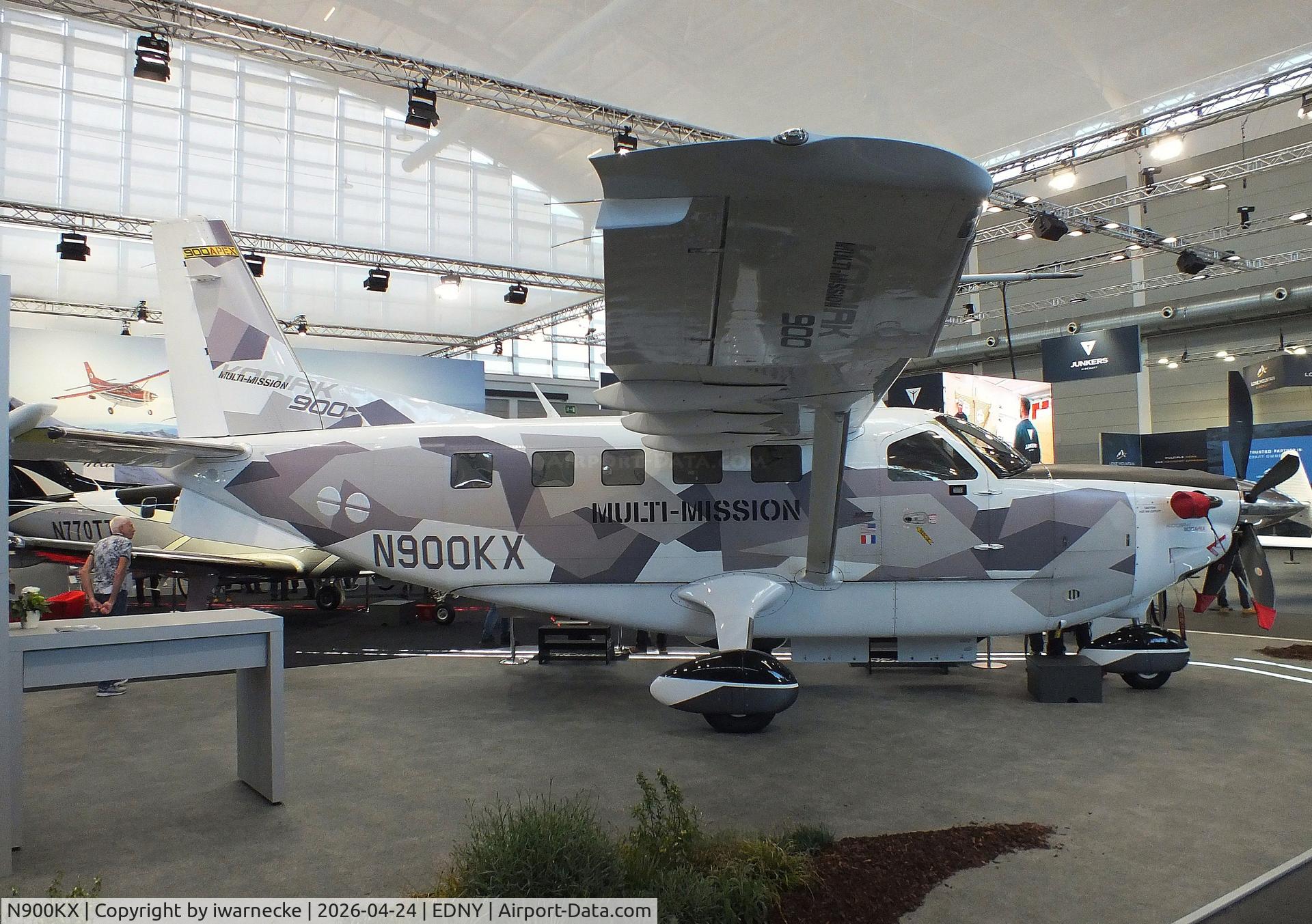 Aircraft N900KX, 2020 Kodiak Aircraft Kodiak 200, c/n 200-001, Daher Kodiak 900 APEX Multi-Mission at the AERO 2026, Friedrichshafen, at EDNY, photo by iwarnecke