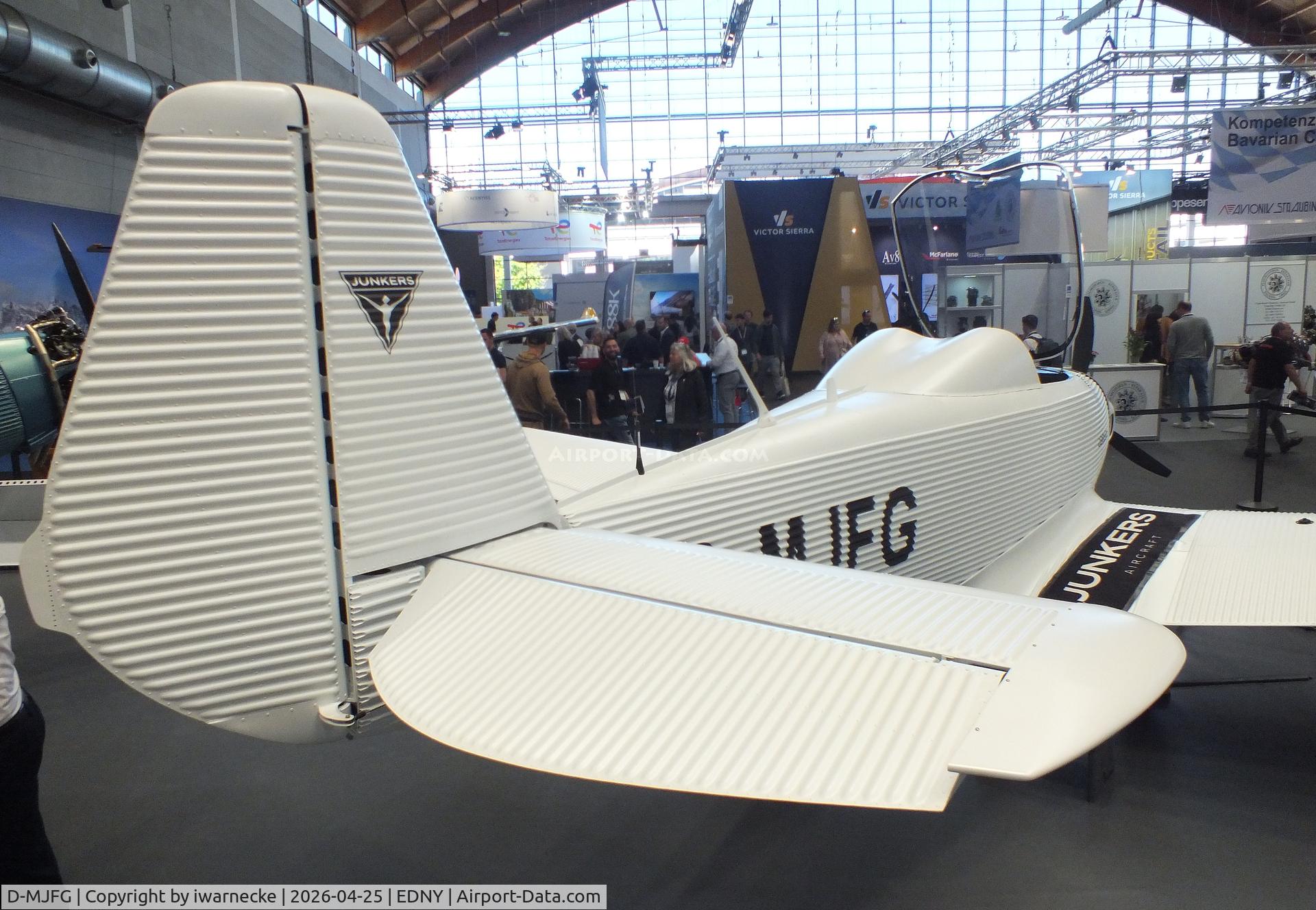 Aircraft D-MJFG, 2025 Junkers A-60, Junkers Flugzeugwerke A60 at the AERO 2026, Friedrichshafen, at EDNY, photo by iwarnecke