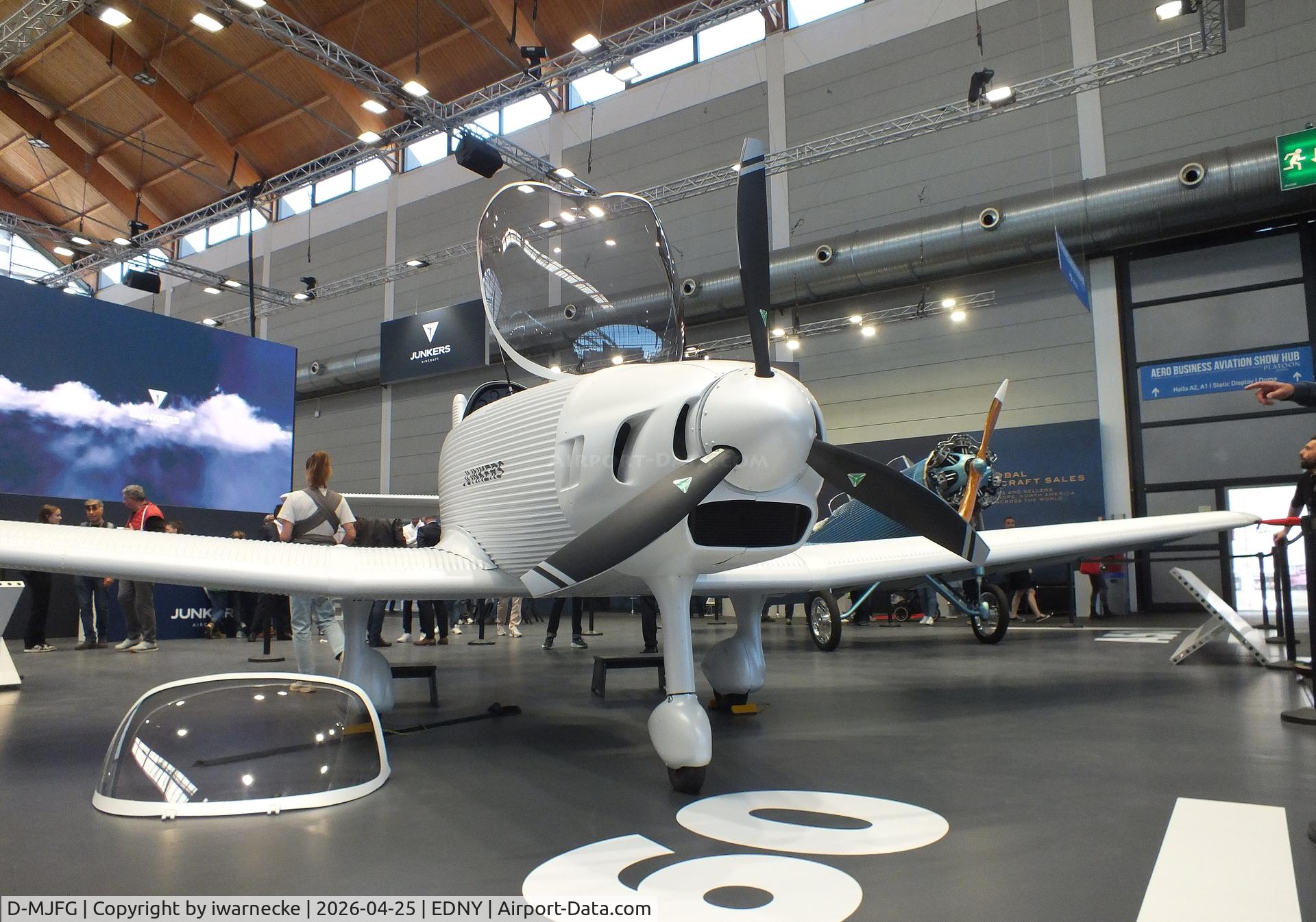 Aircraft D-MJFG, 2025 Junkers A-60, Junkers Flugzeugwerke A60 at the AERO 2026, Friedrichshafen, at EDNY, photo by iwarnecke