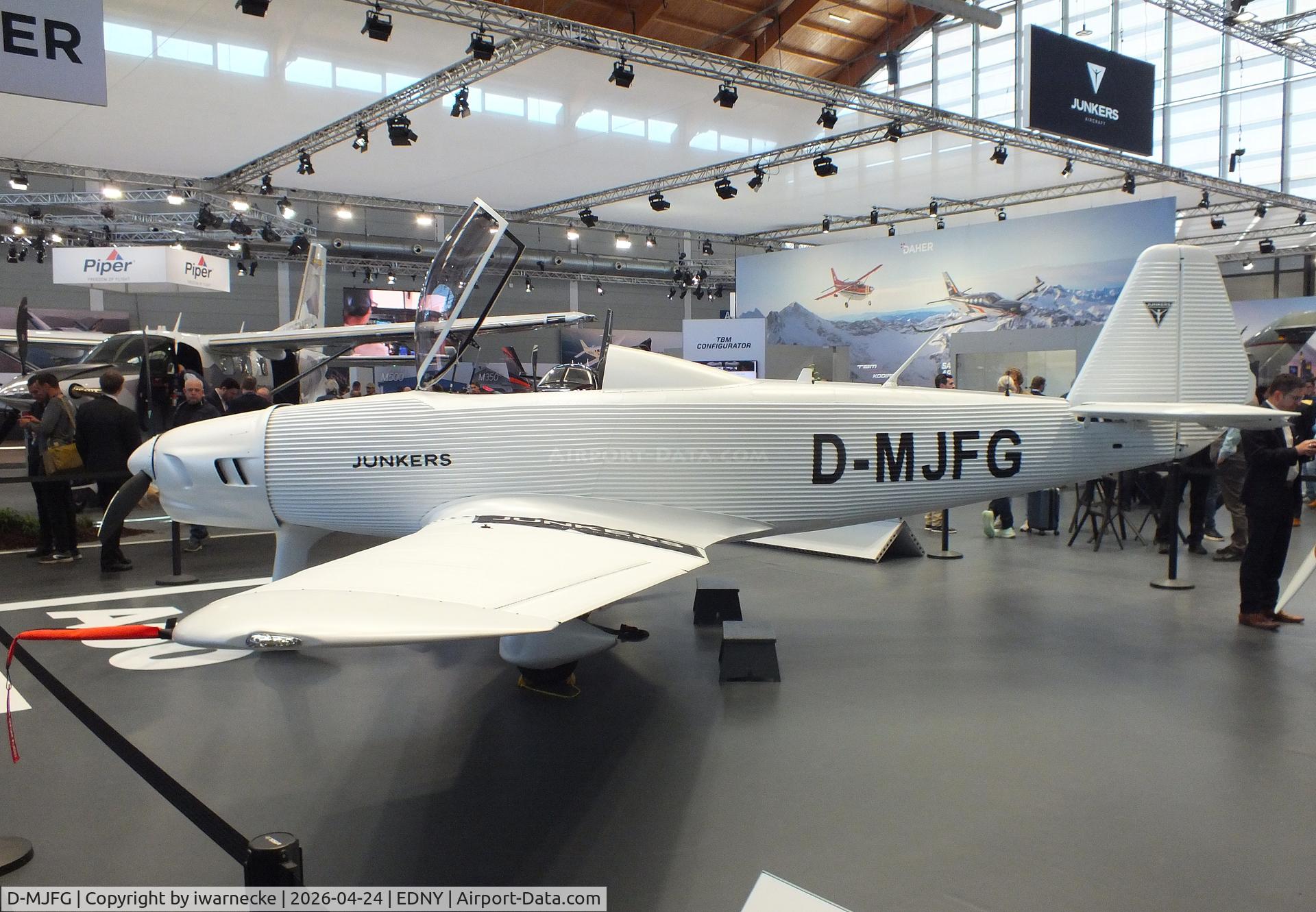 Aircraft D-MJFG, 2025 Junkers A-60, Junkers Flugzeugwerke A60 at the AERO 2026, Friedrichshafen, at EDNY, photo by iwarnecke