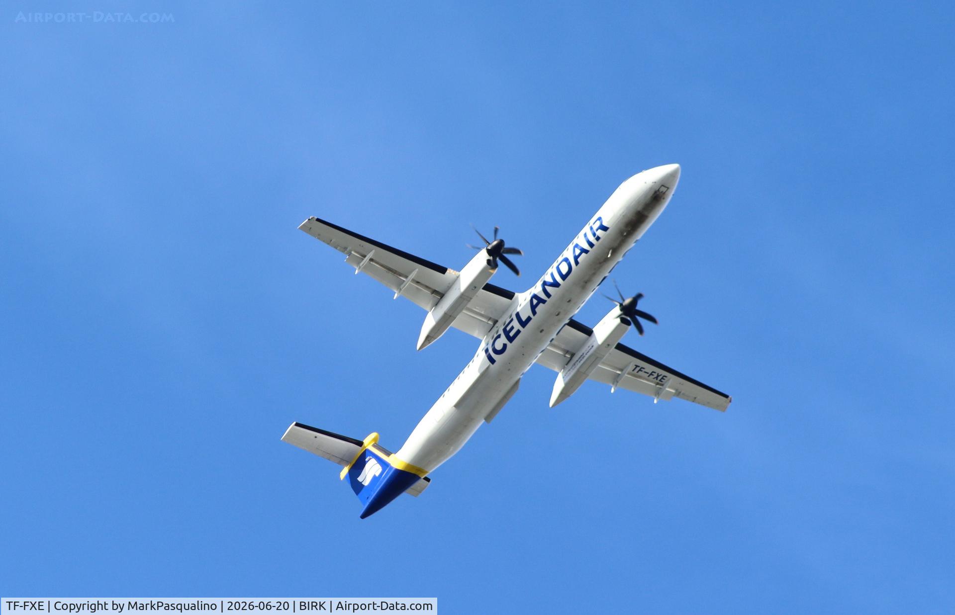 Aircraft TF-FXE, 2012 De Havilland Canada DHC-8-402 Dash 8, c/n 4424, DHC-8-402, at BIRK, photo by MarkPasqualino