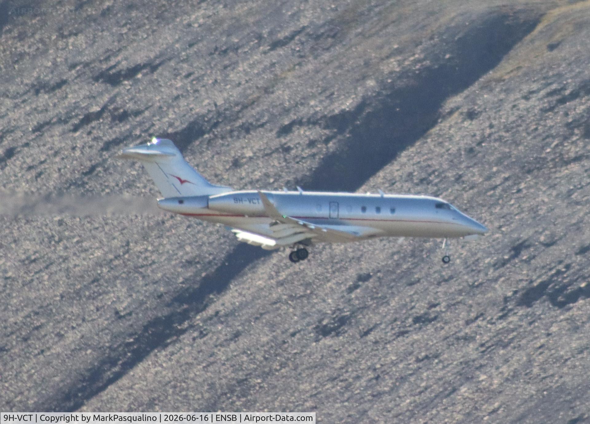 Aircraft 9H-VCT, Bombardier BD-100-1A10 Challenger 350, c/n 20928, Challenger 350, at ENSB, photo by MarkPasqualino