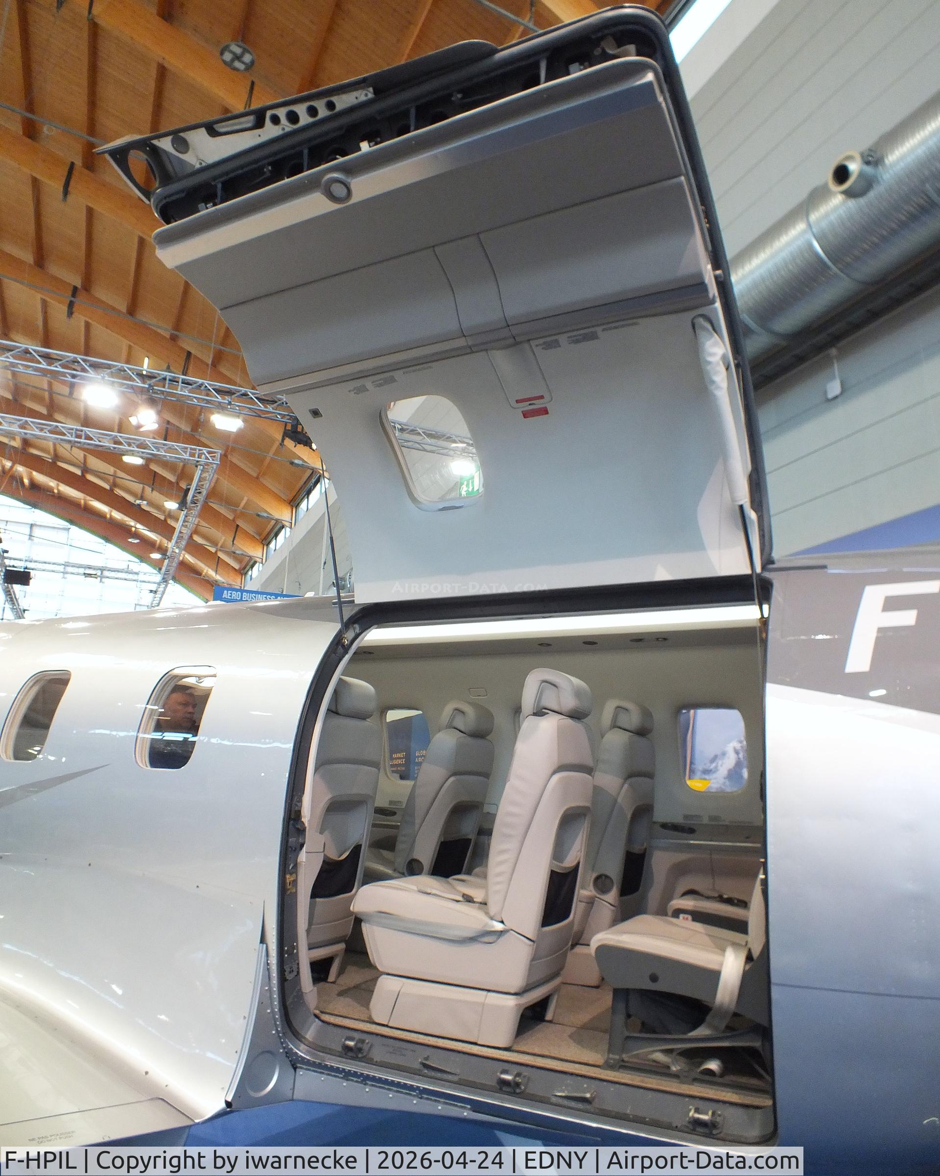 Aircraft F-HPIL, 2021 Pilatus PC-12 NGX, c/n 2079, Pilatus PC-12 NGX at the AERO 2026, Friedrichshafen, at EDNY, photo by iwarnecke