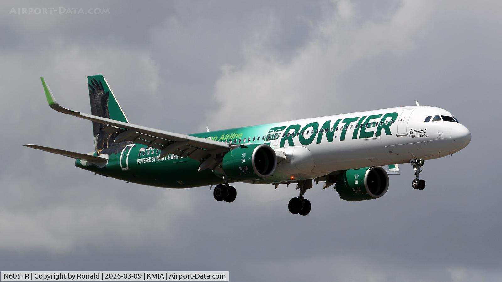 N605FR, 2022 Airbus A321-271NX, c/n 11161, at mia