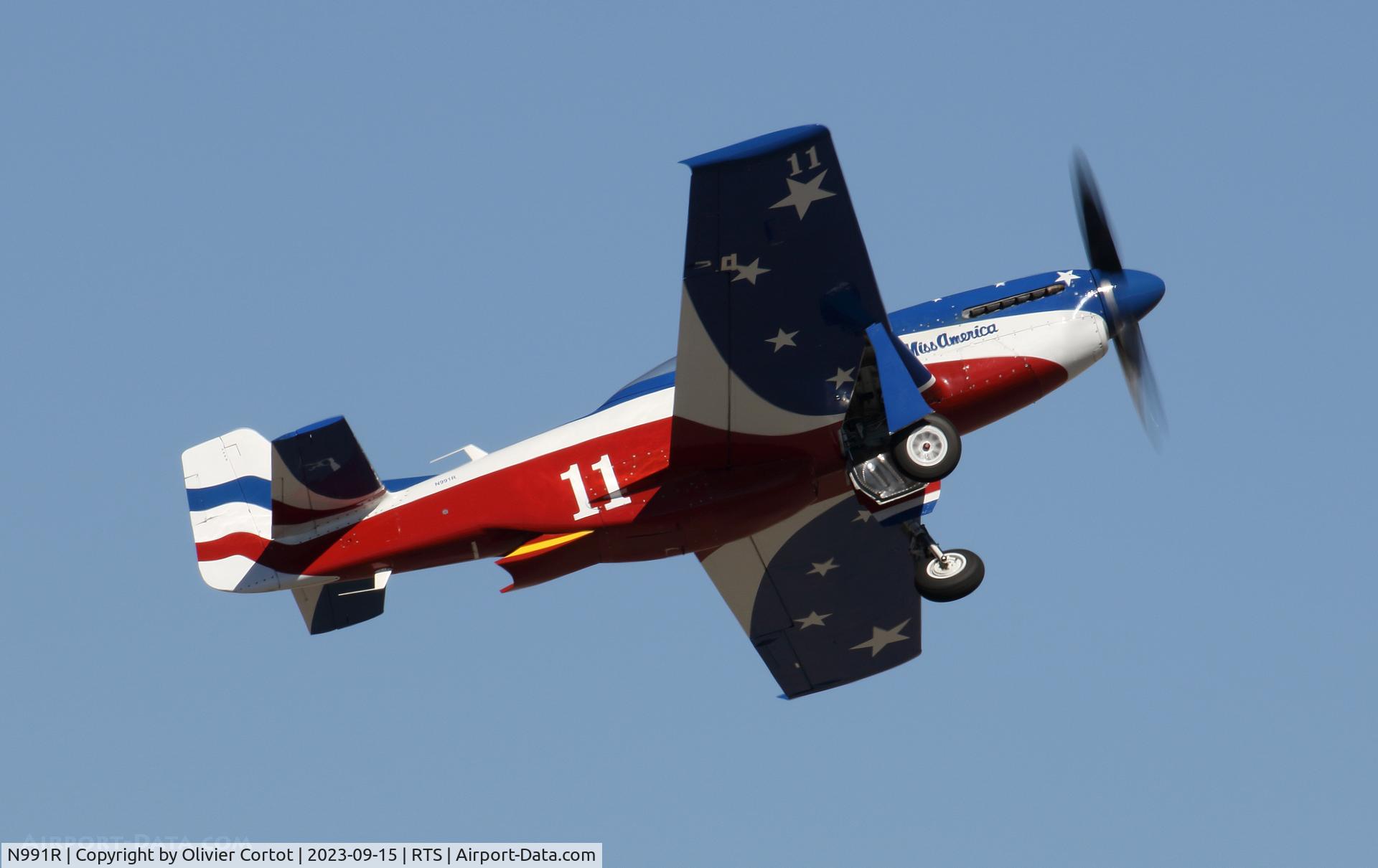N991R, 1993 North American P-51D Mustang, c/n 122-41076, 2023 air races