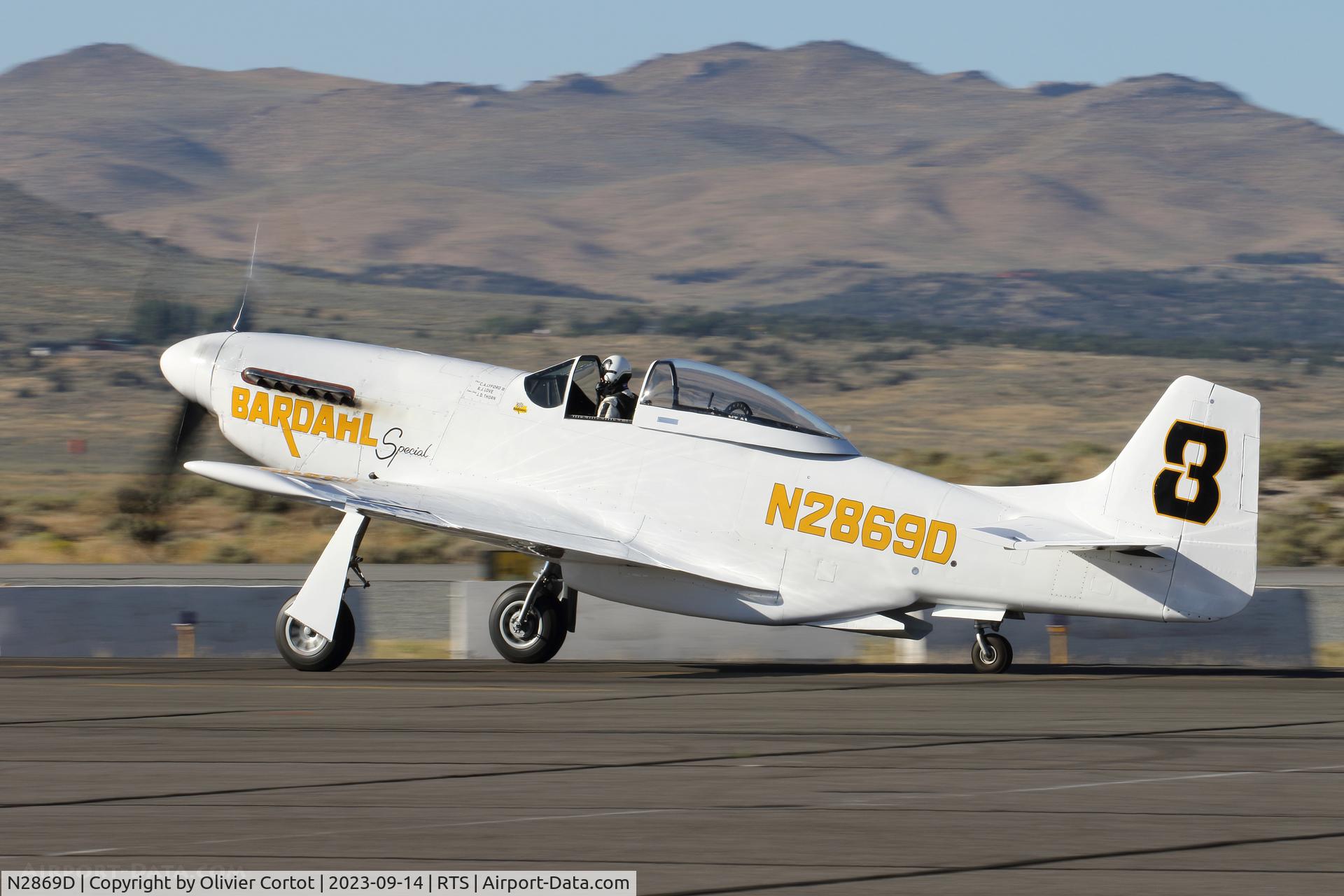 N2869D, 1944 North American P-51D Mustang, c/n 124-44246 (44-84390), 2023 air races