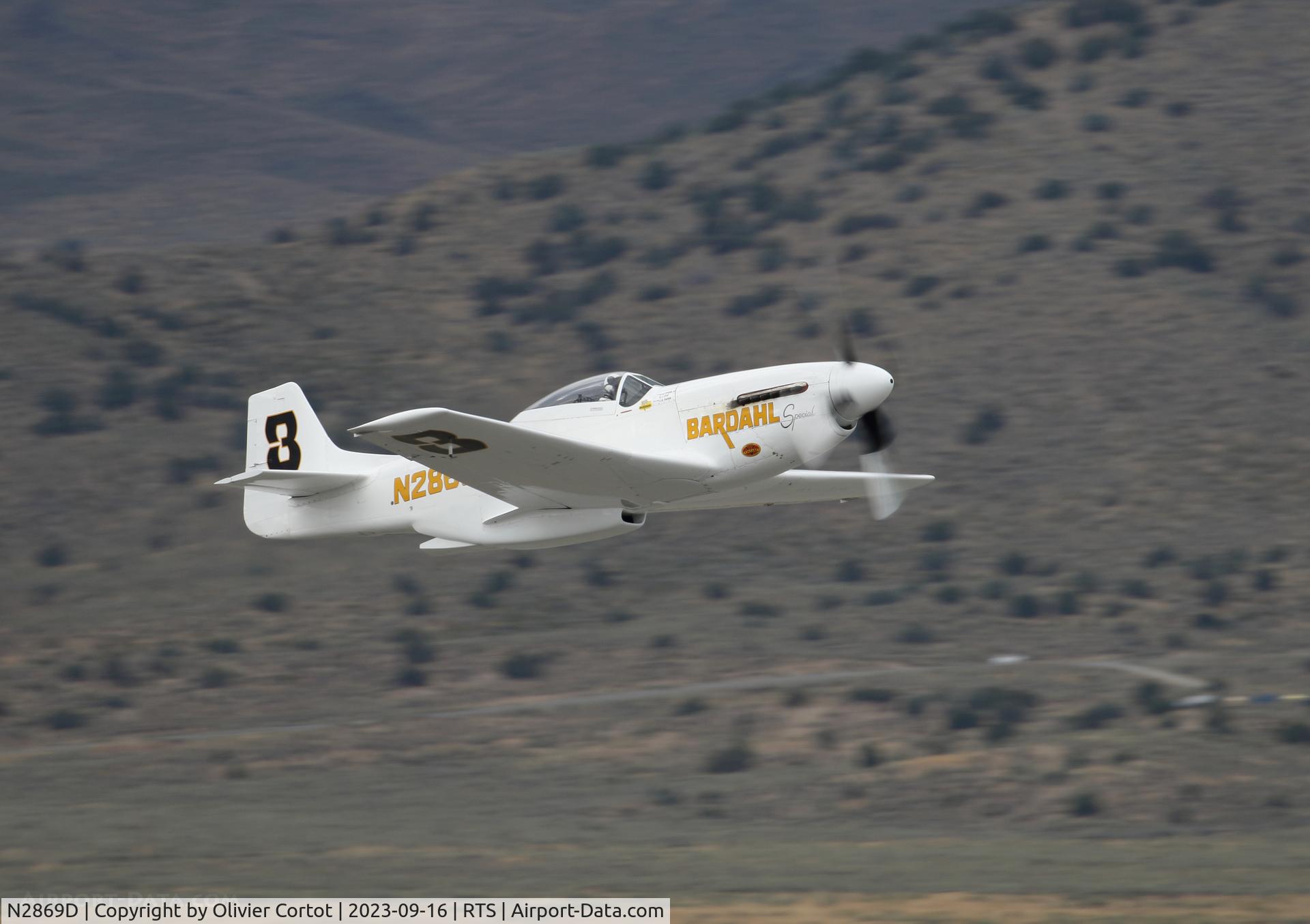 N2869D, 1944 North American P-51D Mustang, c/n 124-44246 (44-84390), 2023 air races