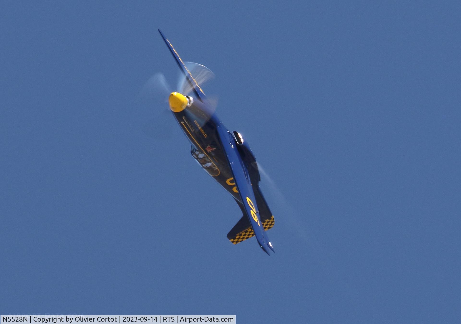 Aircraft N5528N, North American P-51C Mustang, c/n 2925, 2023 air races, at RTS, photo by Olivier Cortot