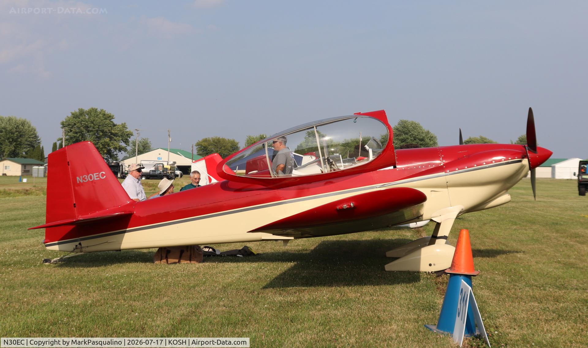 Aircraft N30EC, 1997 Vans RV-4, c/n 1284, Vans RV-4, at KOSH, photo by MarkPasqualino