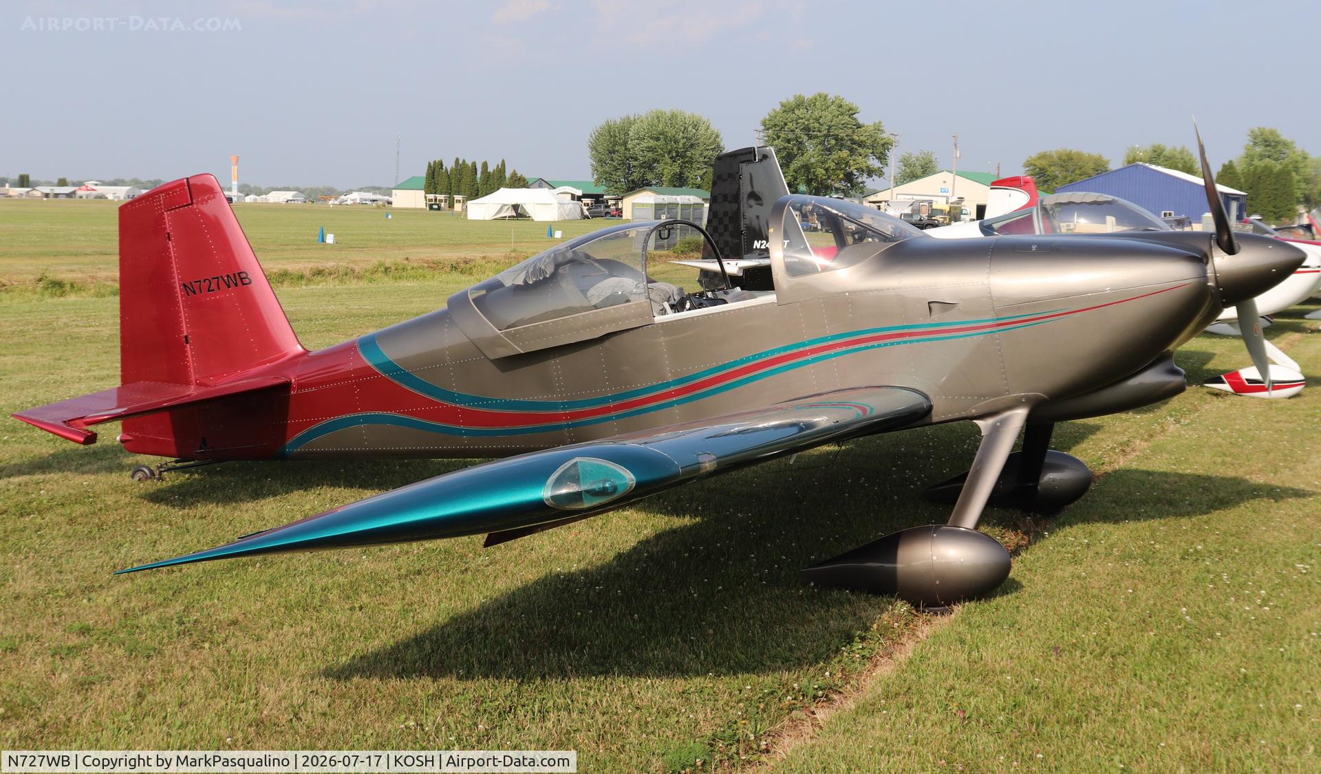 Aircraft N727WB, 2005 Vans RV-7, c/n 70090, Vans RV-7, at KOSH, photo by MarkPasqualino