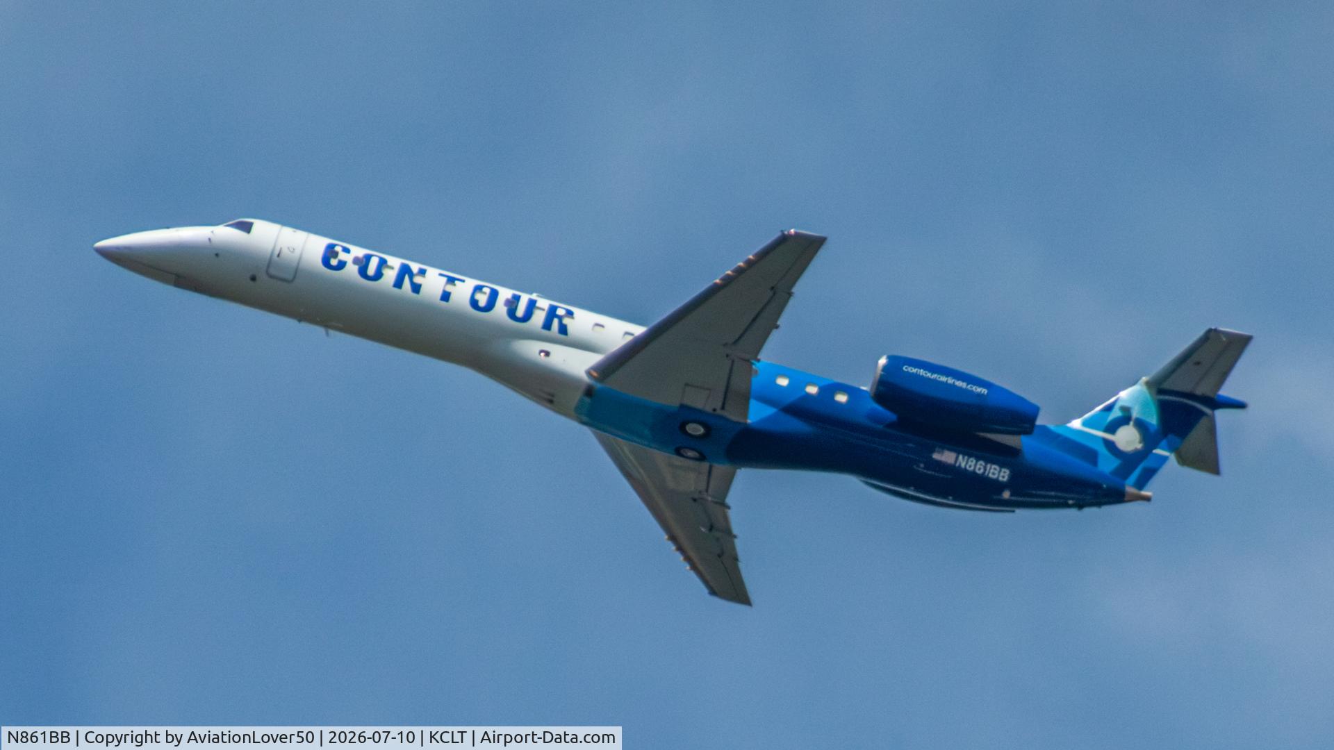 Aircraft N861BB, 2004 Embraer ERJ-145LR (EMB-145LR), c/n 14500861, Contour ERJ-145, at KCLT, photo by AviationLover50