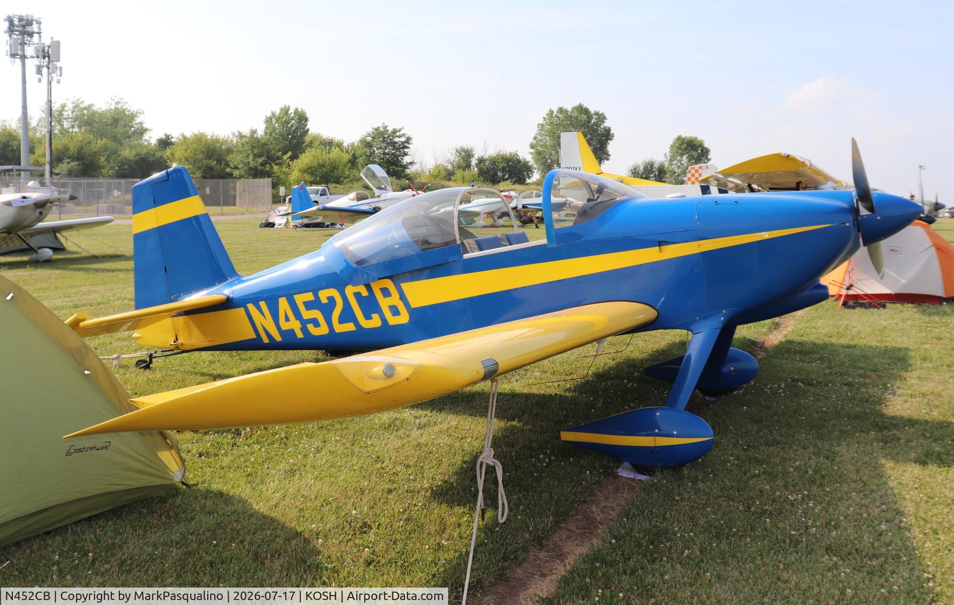 Aircraft N452CB, 2003 Vans RV-6, c/n 60409, Vans RV-6, at KOSH, photo by MarkPasqualino