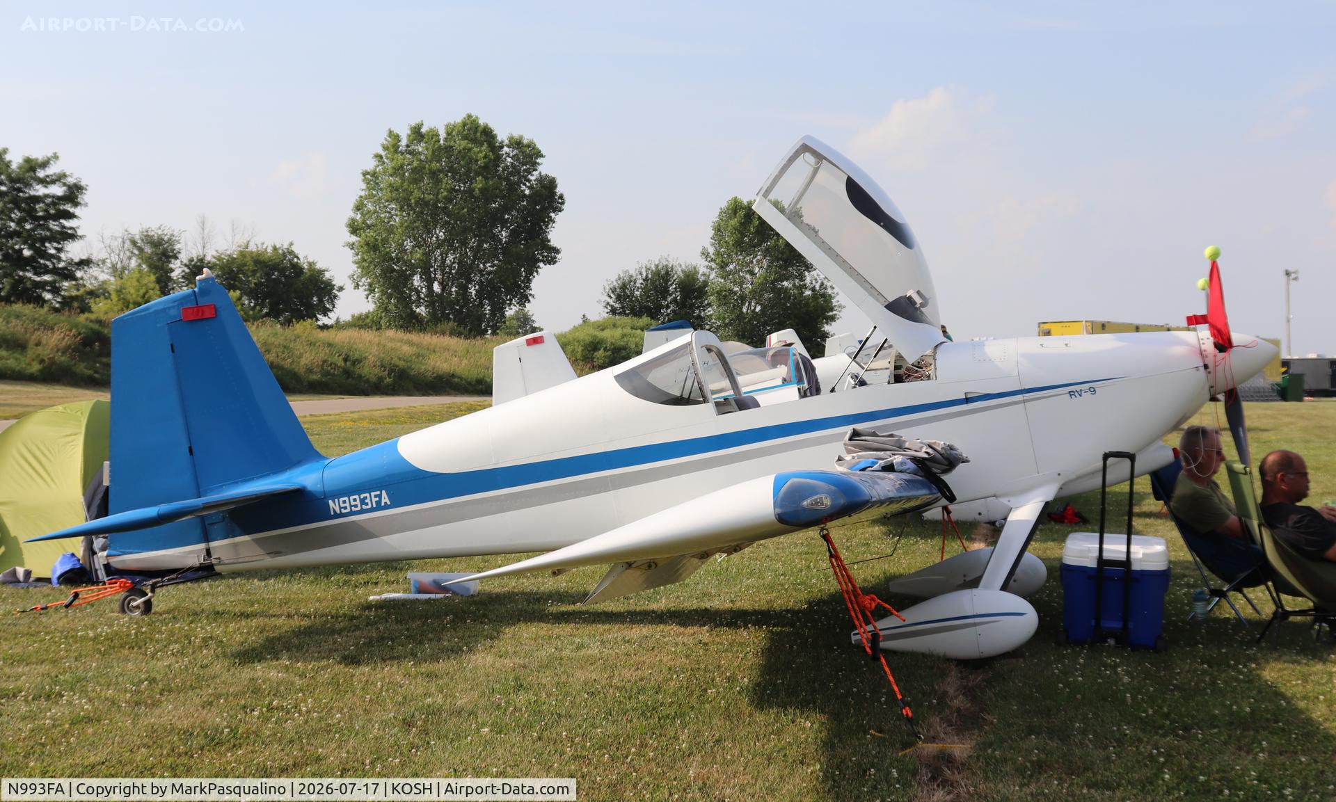 Aircraft N993FA, Vans RV-9, c/n 91005, Vans RV-9, at KOSH, photo by MarkPasqualino