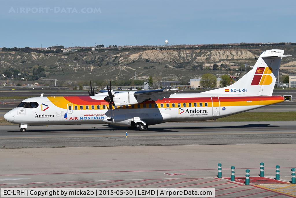 Aircraft EC-LRH, 2012 ATR 72-600, c/n 999, Taxiing, at LEMD, photo by micka2b