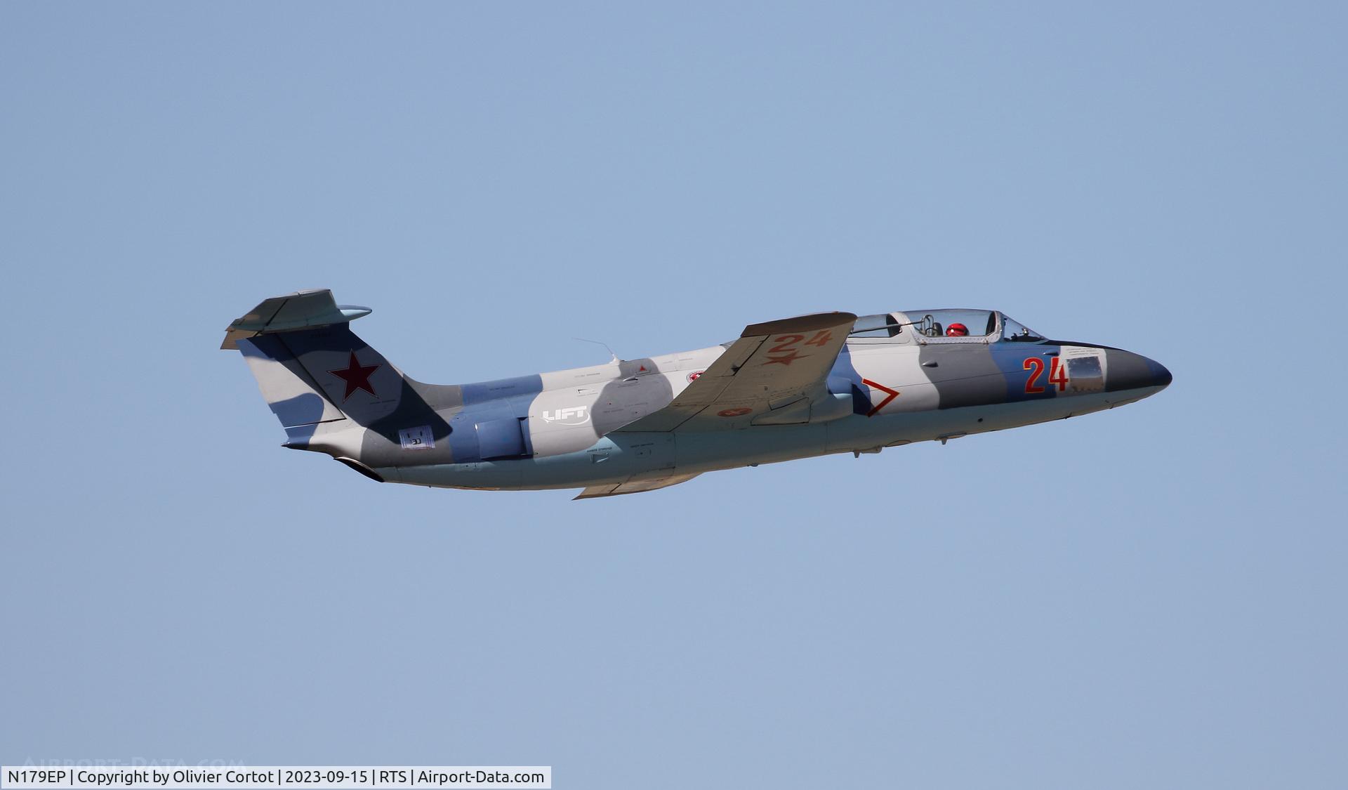 N179EP, 1965 Aero L-29 Delfin, c/n 591699, taking off