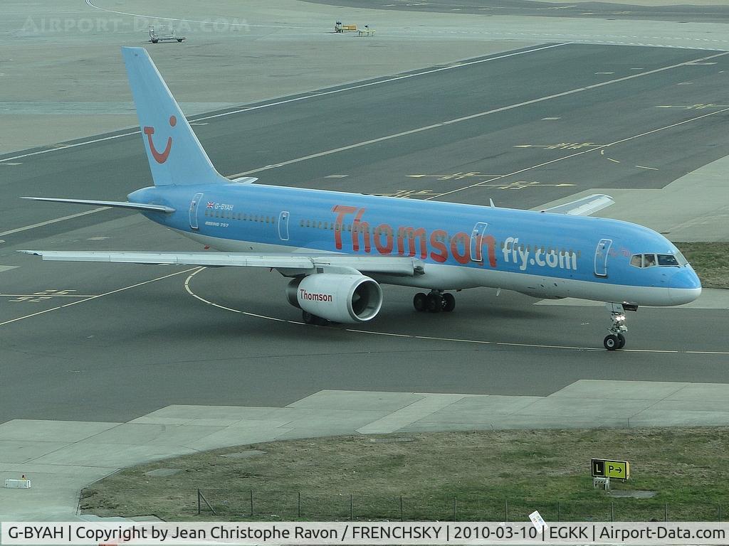G-BYAH, 1992 Boeing 757-204, c/n 26966 l/n 520, Thomson Airways 