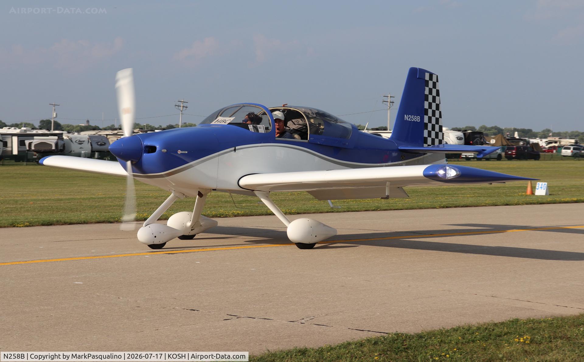 Aircraft N258B, 2019 Vans RV-7A, c/n 74211, Vans RV-7A, at KOSH, photo by MarkPasqualino