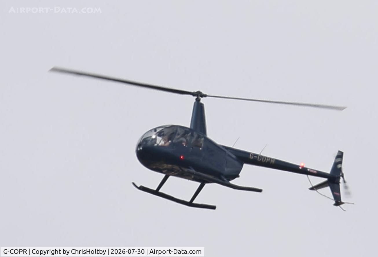 G-COPR, 2018 Robinson R44 Raven II, c/n 14172, Over Potters Bar, Herts