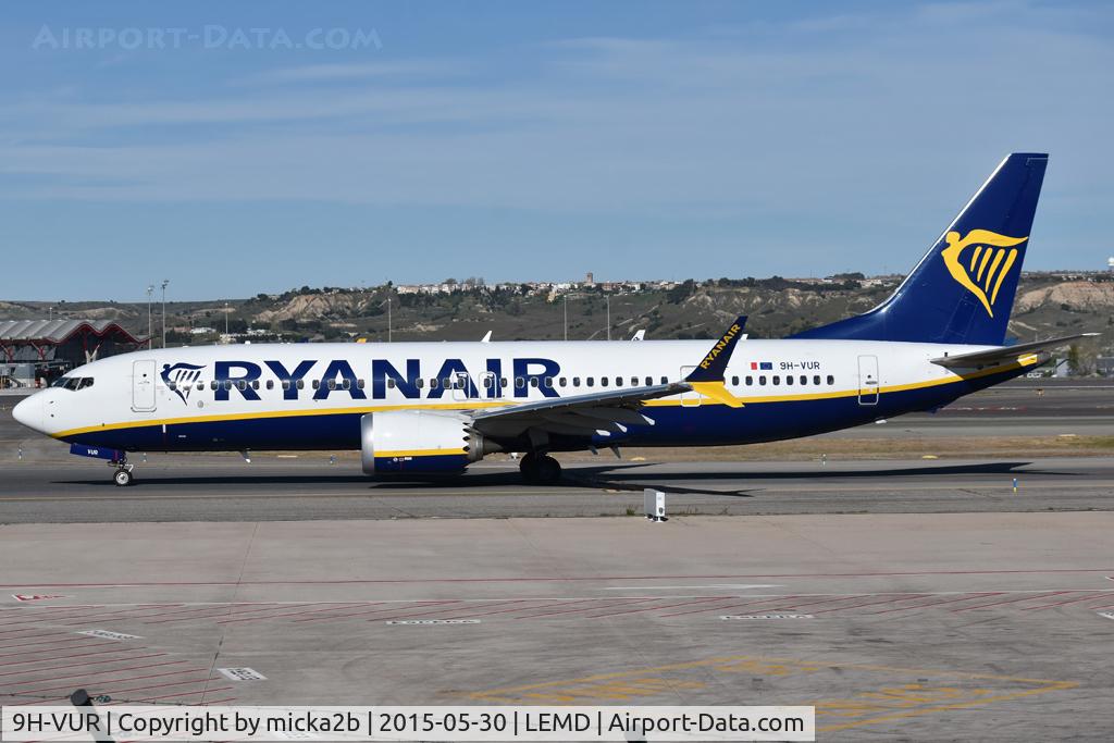 9H-VUR, 2021 Boeing 737-8-200 MAX, c/n 62325 l/n 7965, Taxiing
