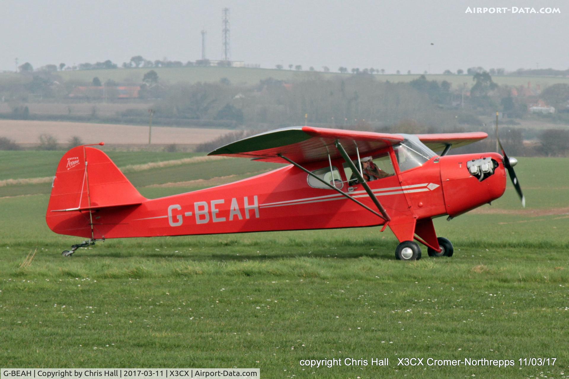 G-BEAH, 1946 Auster J-2 Arrow, c/n 2366, Northrepps, 11/03/17
