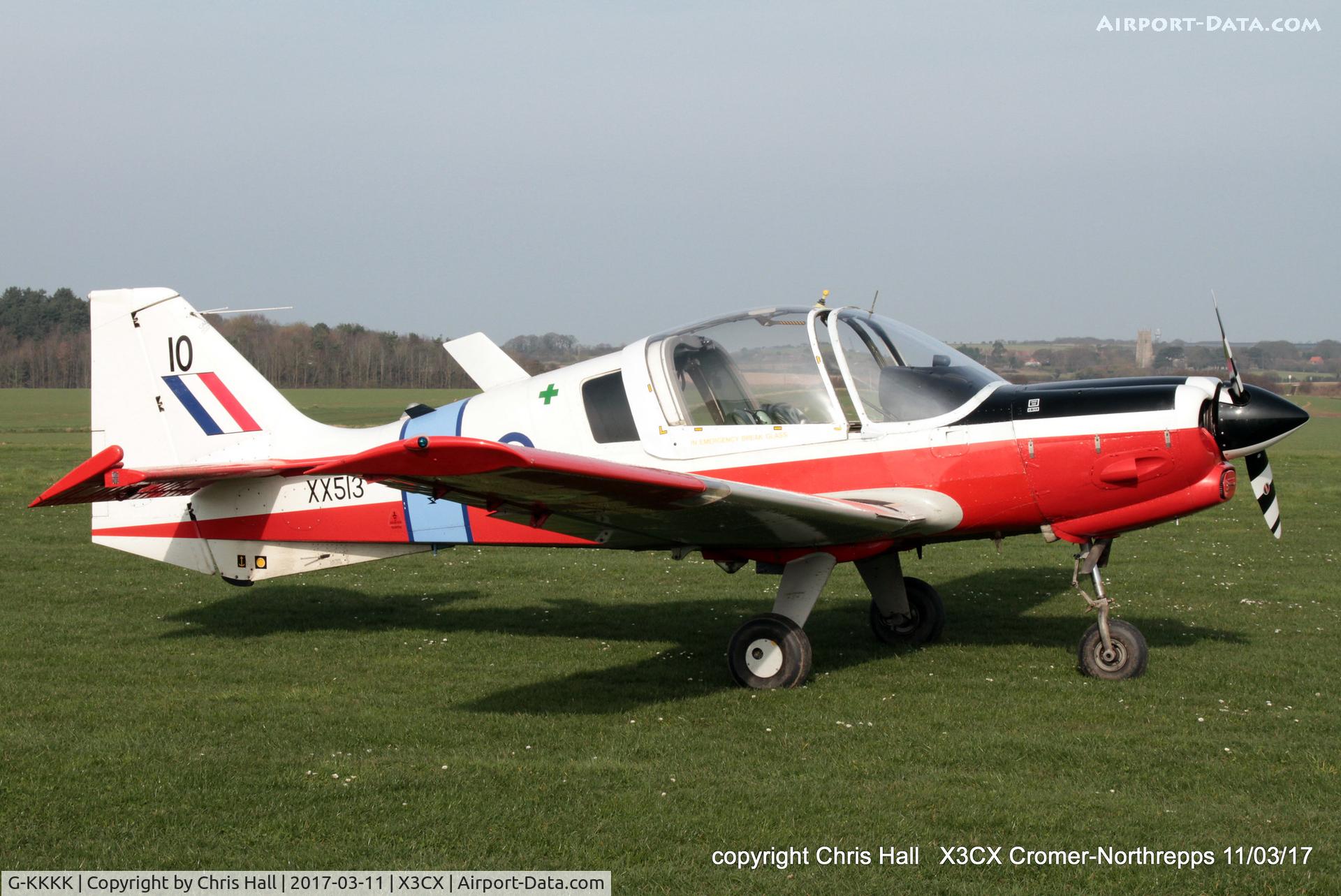 G-KKKK, 1973 Scottish Aviation Bulldog T.1, c/n BH120/199, Northrepps, 11/03/17