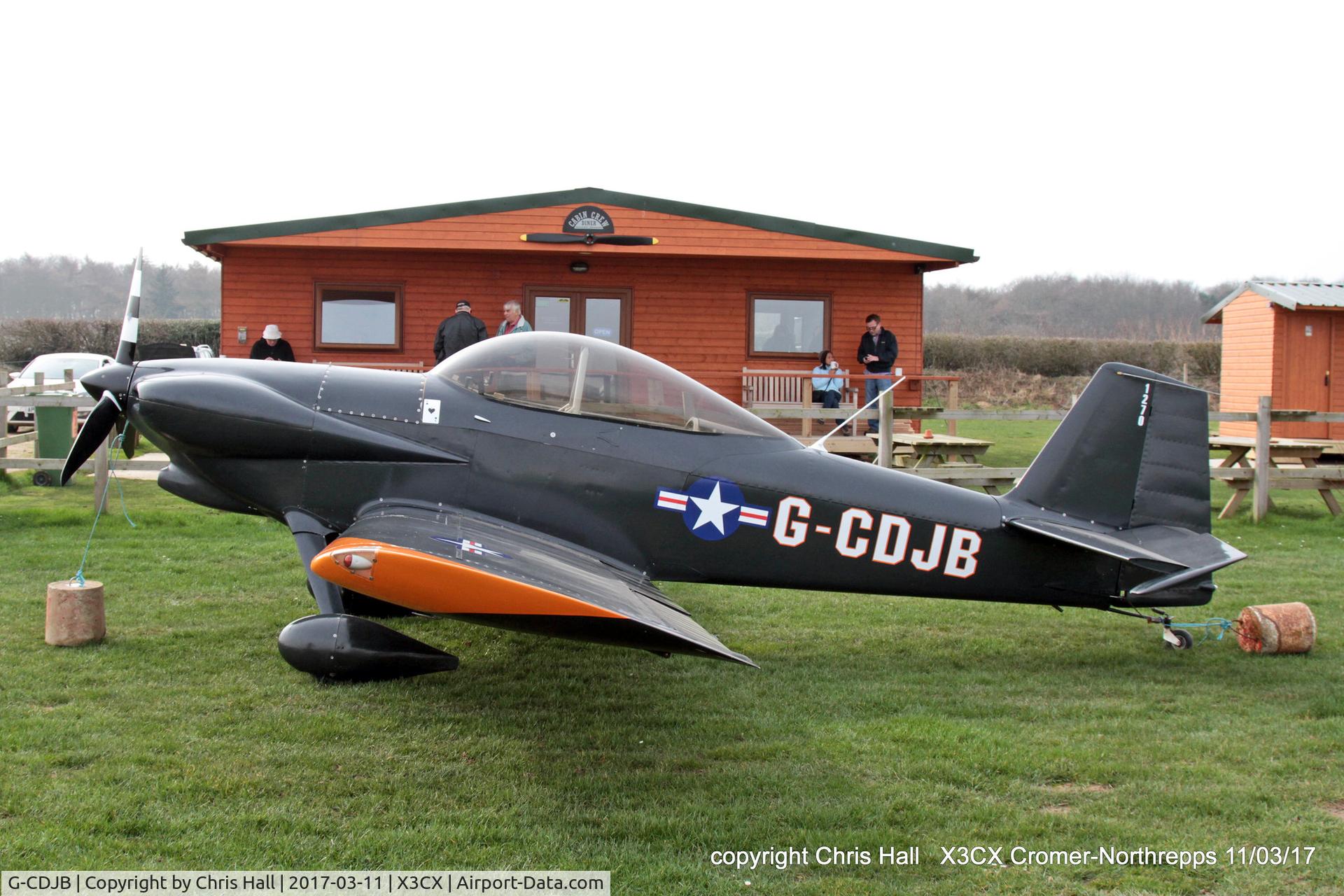 G-CDJB, 1987 Vans RV-4, c/n 1270, Northrepps, 11/03/17