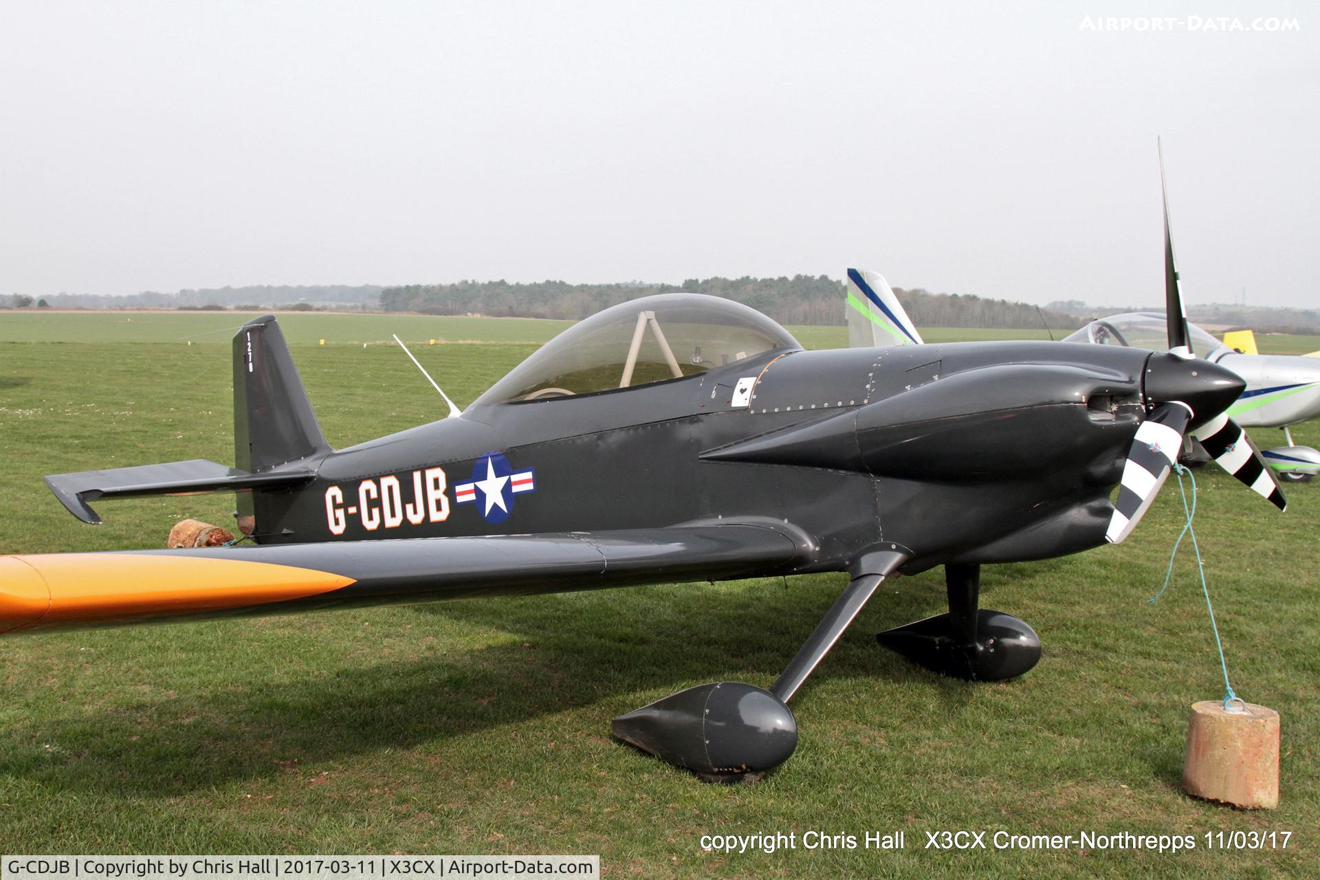 G-CDJB, 1987 Vans RV-4, c/n 1270, Northrepps, 11/03/17