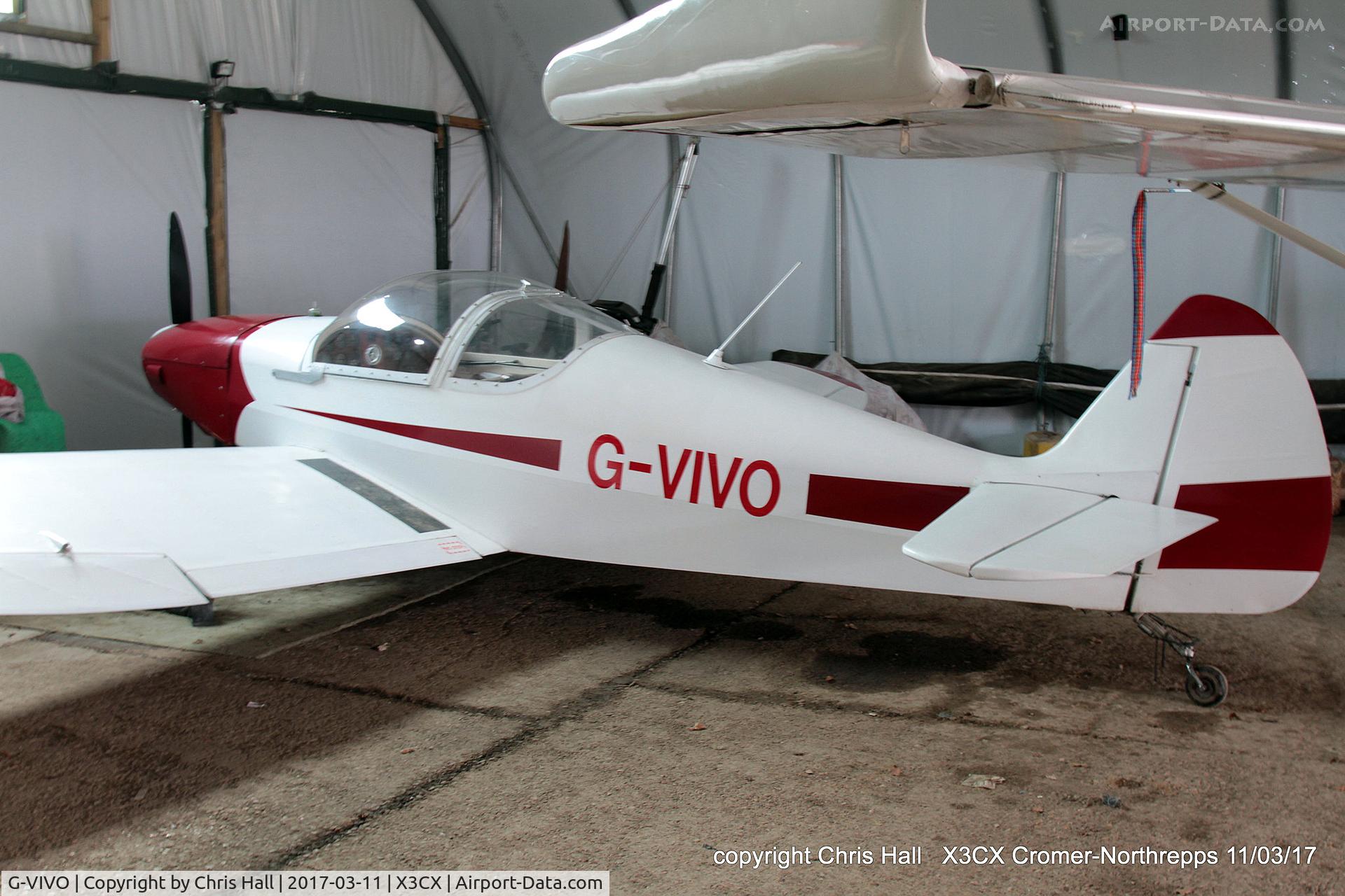 G-VIVO, 2005 Nicollier HN-700 Menestrel II, c/n PFA 217-14039, Northrepps, 11/03/17