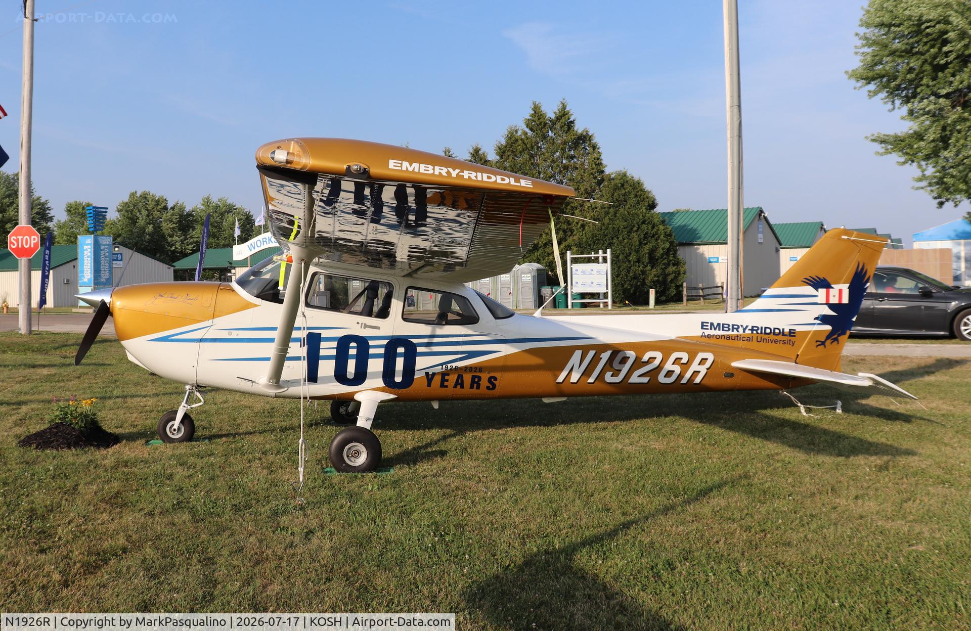 Aircraft N1926R, 2025 Cessna 172S, c/n 172S13436, Cessna 172S, at KOSH, photo by MarkPasqualino