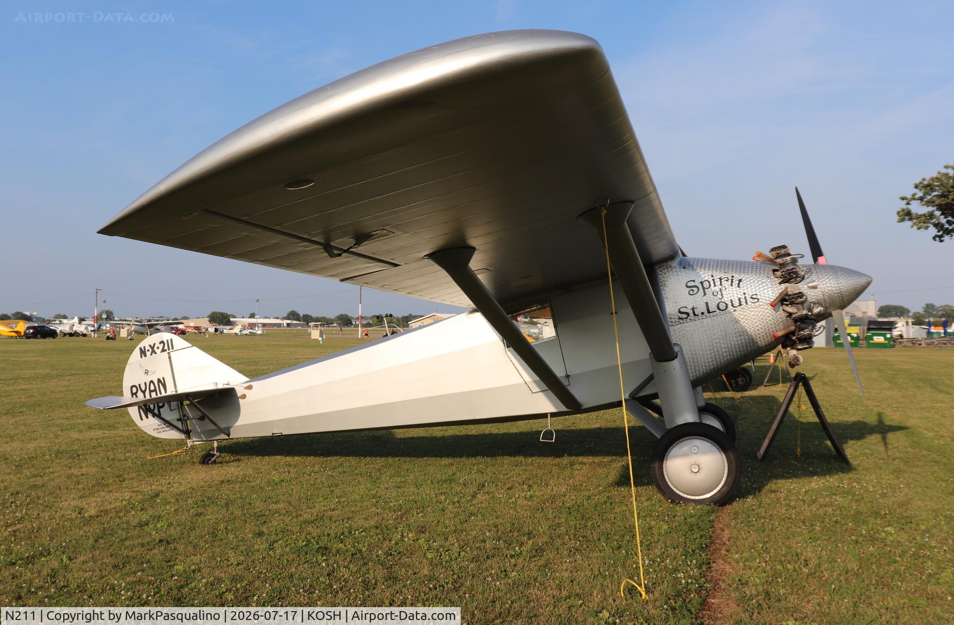 Aircraft N211, 1990 Ryan NYP Replica, c/n 2, Ryan NYP Replica, at KOSH, photo by MarkPasqualino