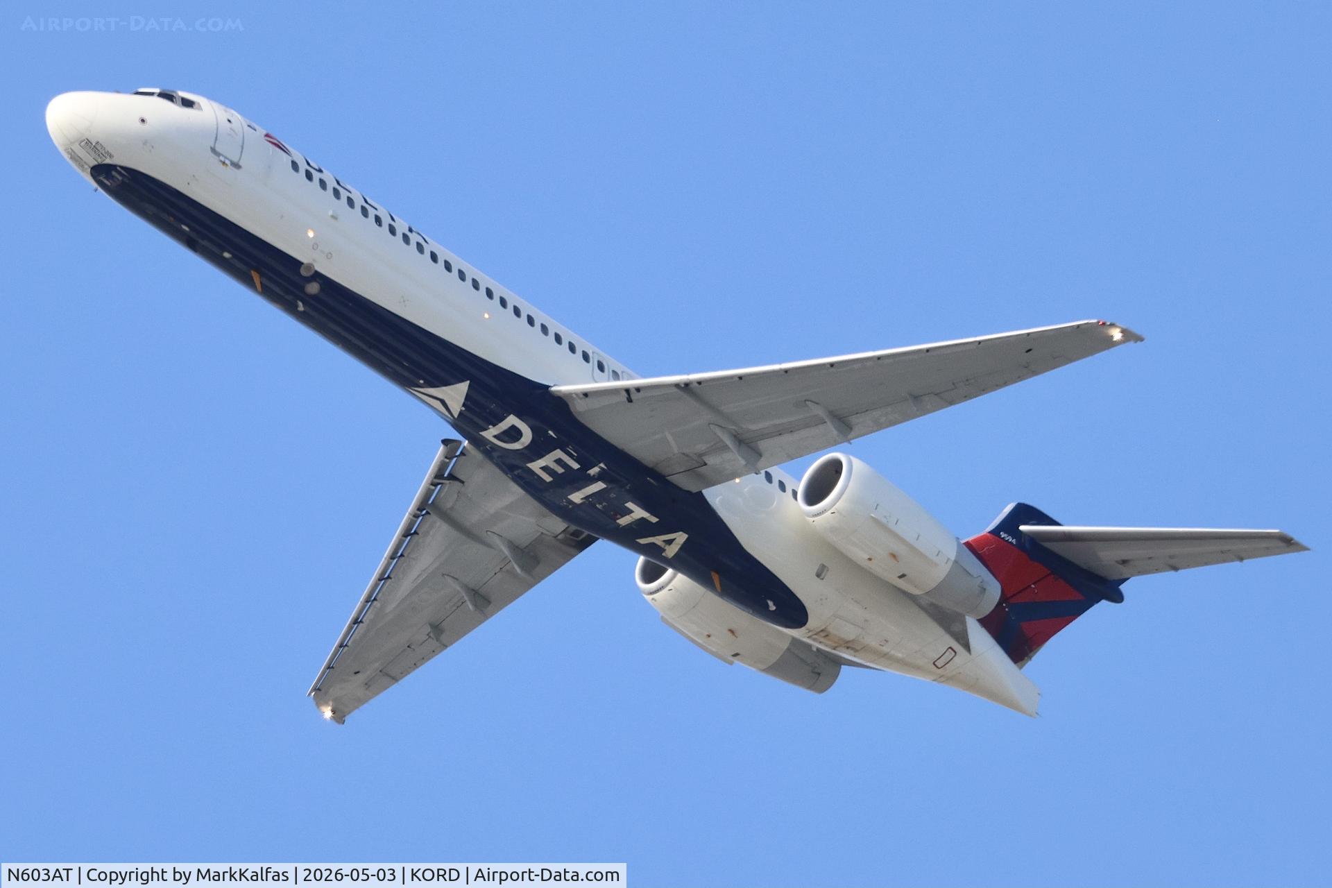 N603AT, 2001 Boeing 717-22A, c/n 55127, B712 Delta Boeing 717-22A, N603AT departing 28R KORD