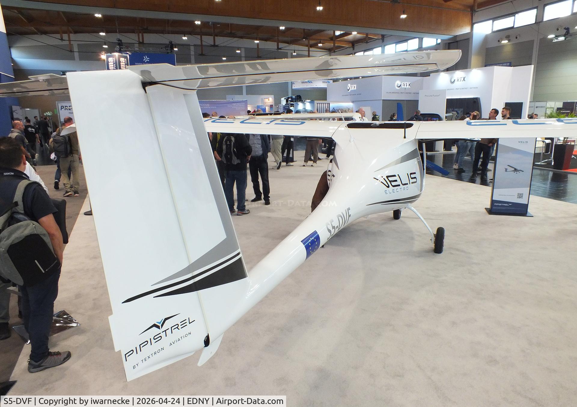 S5-DVF, Pipistrel SW 128 (Velis Electro), c/n not found_S5-DVF, Pipistrel SW 128 Velis Electro with electric motor at the AERO 2026, Friedrichshafen