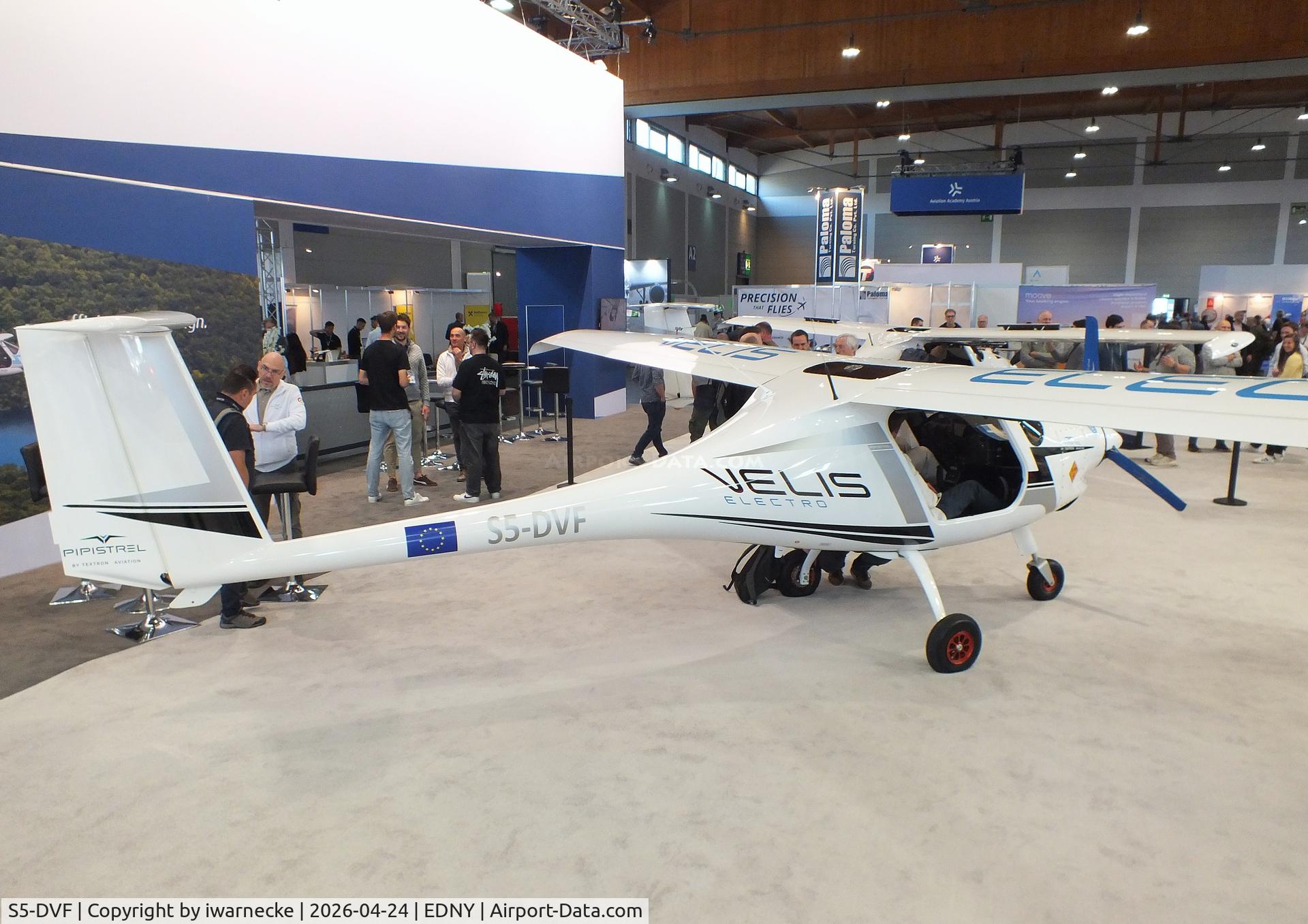 S5-DVF, Pipistrel SW 128 (Velis Electro), c/n not found_S5-DVF, Pipistrel SW 128 Velis Electro with electric motor at the AERO 2026, Friedrichshafen