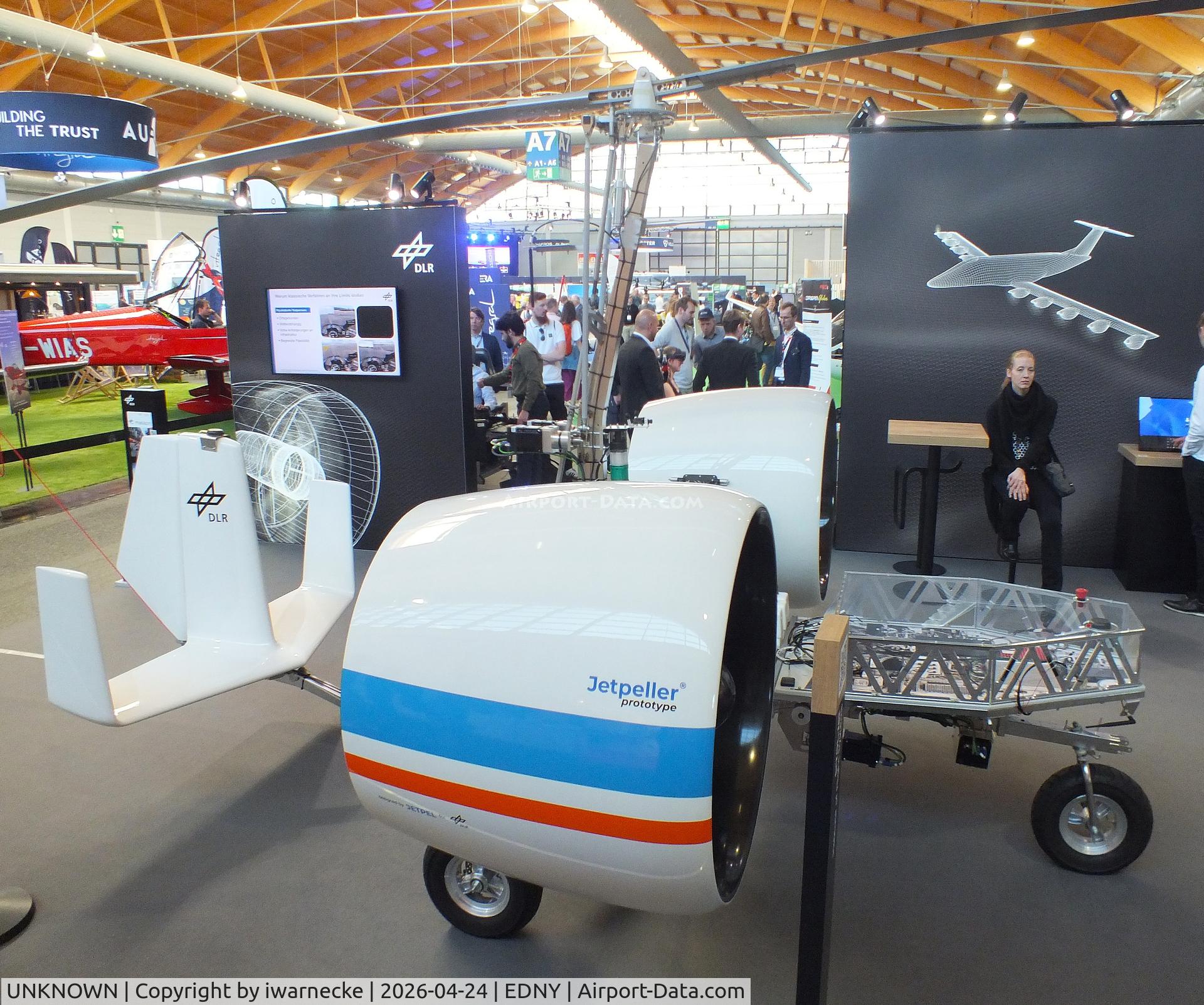 UNKNOWN, 2025 DLR/RWTH Aachen Electric Gyroplane Demonstrator#2, c/n not found_Jetpeller, DLR / RWTH Aachen S2TOL Demonstrator#2 Gyroplane with 2 Jetpeller shrouded propellers with electric motors at the AERO 2026, Friedrichshafen
