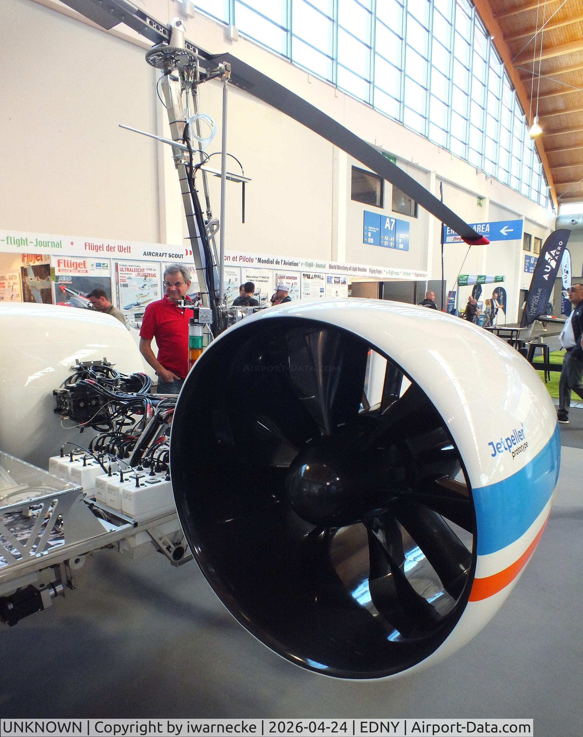 UNKNOWN, 2025 DLR/RWTH Aachen Electric Gyroplane Demonstrator#2, c/n not found_Jetpeller, DLR / RWTH Aachen S2TOL Demonstrator#2 Gyroplane with 2 Jetpeller shrouded propellers with electric motors at the AERO 2026, Friedrichshafen
