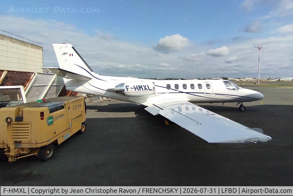 Aircraft F-HMXL, 1990 Cessna 550 Citation II, c/n 550-0634, Airlec Air Espace, at LFBD, photo by Jean Christophe Ravon / FRENCHSKY