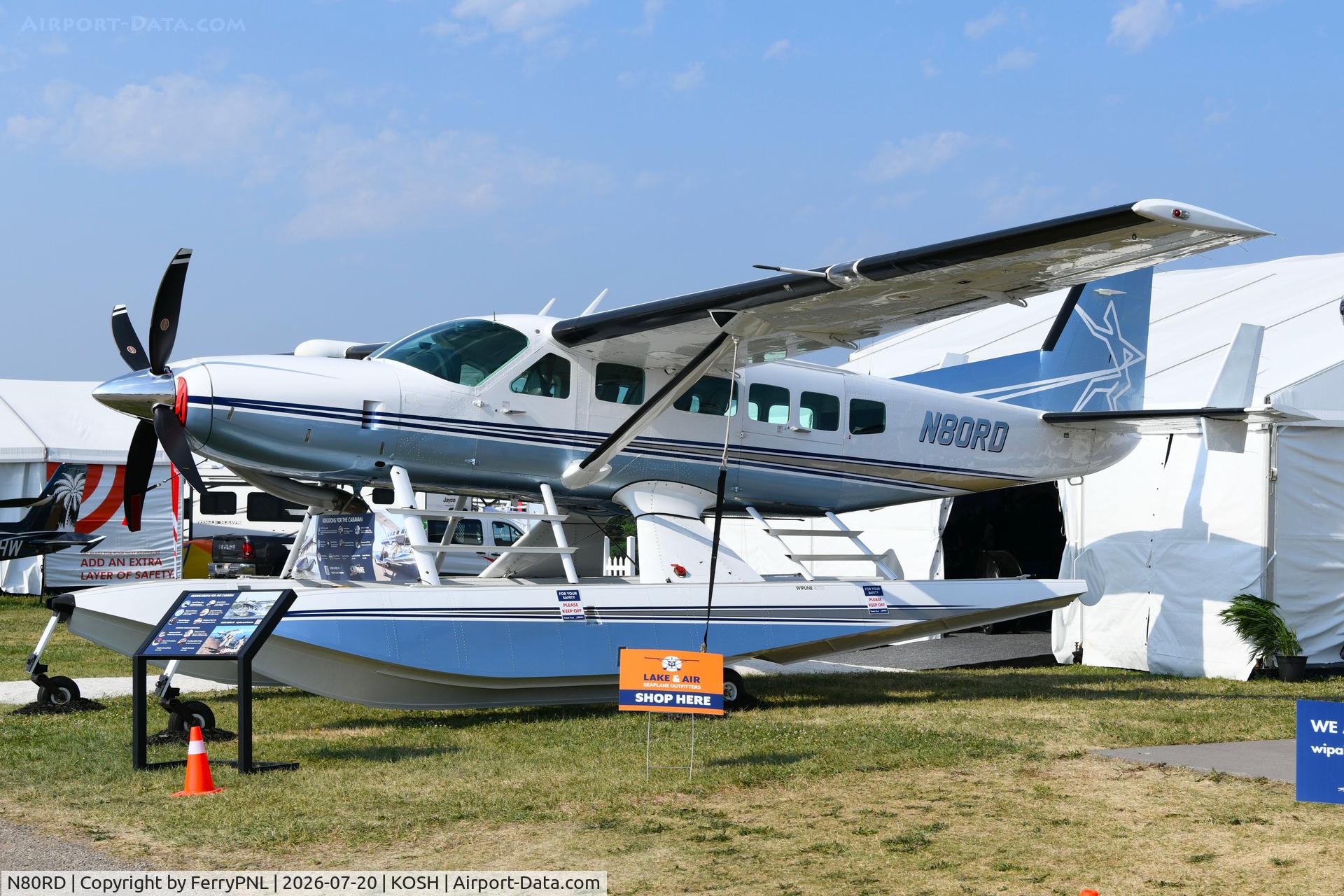 N80RD, 1986 Cessna 208 Caravan I, c/n 20800085, Nice Ce208 displayed at OSH
