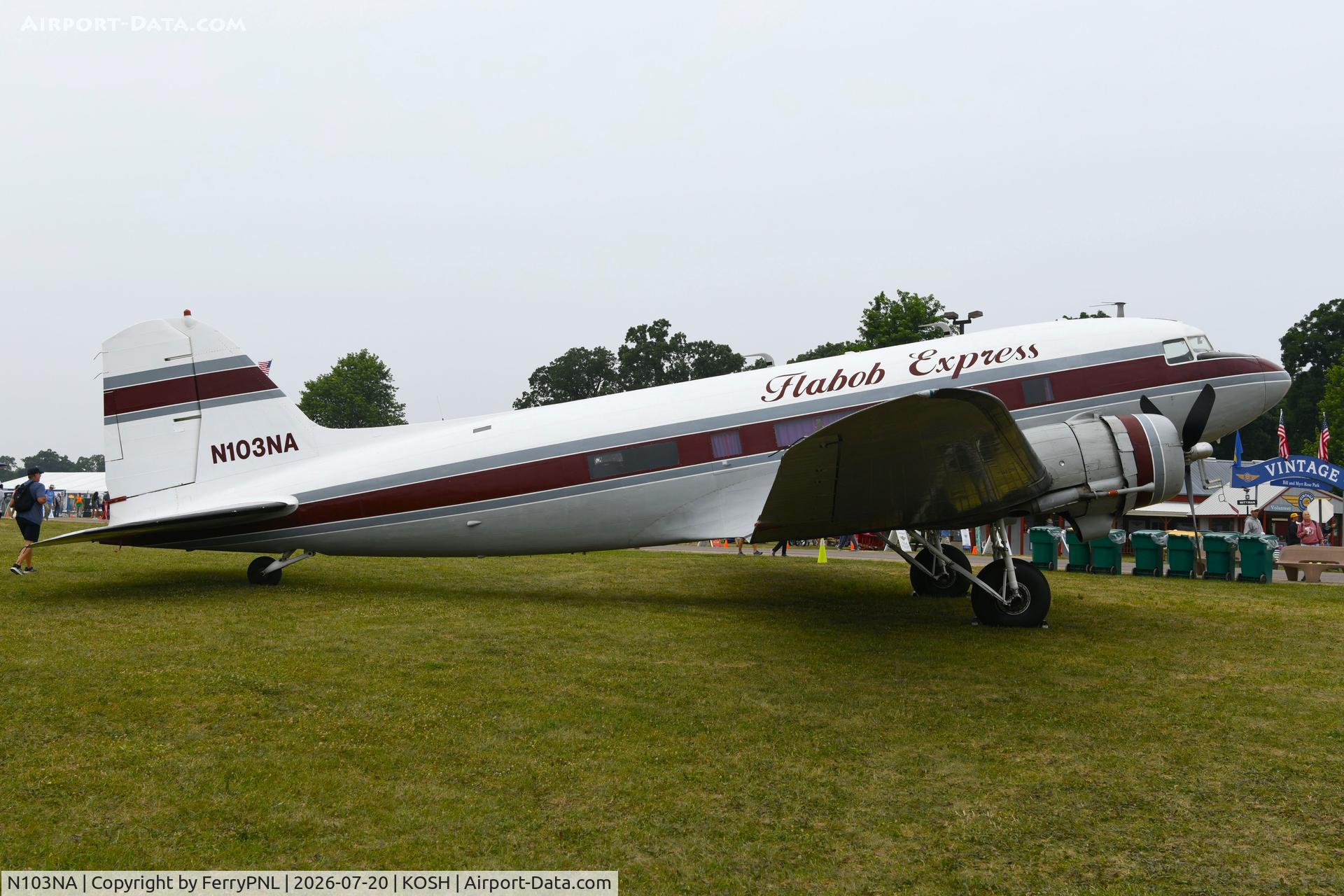 N103NA, 1945 Douglas DC-3C-S1C3G (C-47B), c/n 16821 l/n 33569, California based Flabob Aviation Enterprises DC3