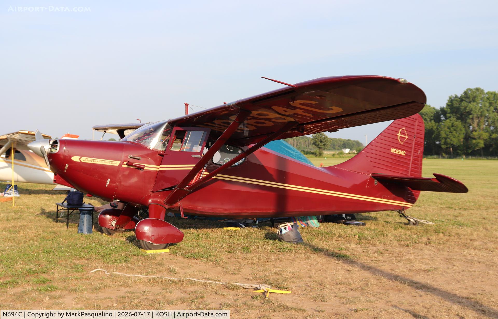 N694C, 1947 Stinson 108-3 Voyager, c/n 108-3694, Stinson 108-3