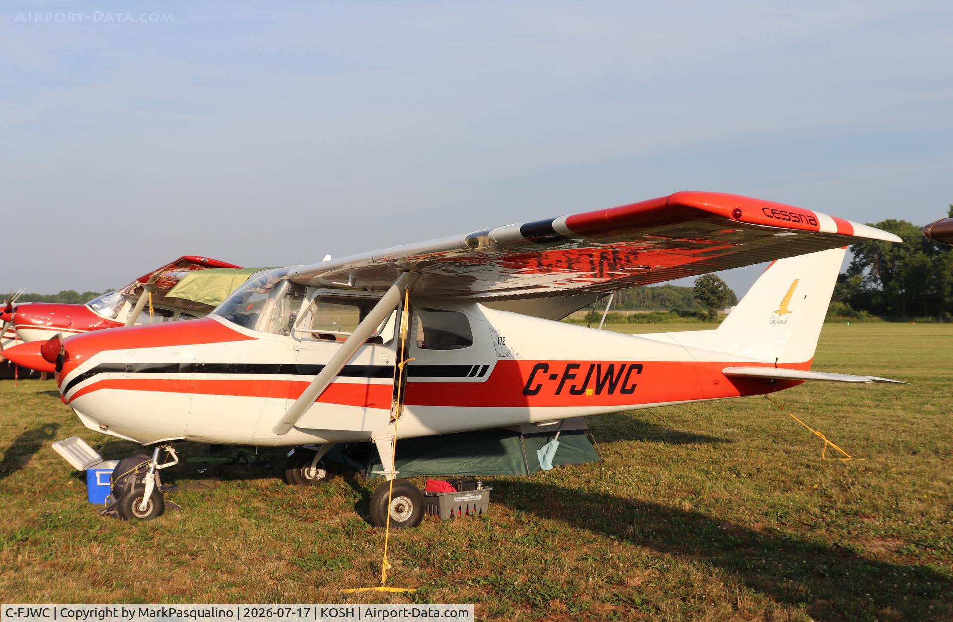 Aircraft C-FJWC, 1959 Cessna 172A, c/n 47064, Cessna 172A, at KOSH, photo by MarkPasqualino