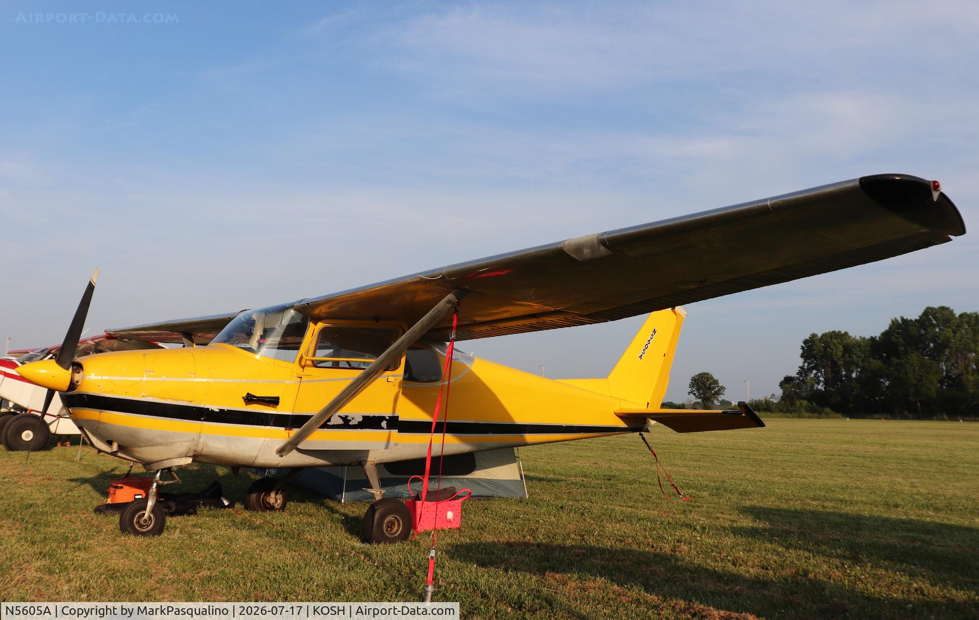 Aircraft N5605A, 1956 Cessna 172, c/n 28205, Cessna 172, at KOSH, photo by MarkPasqualino