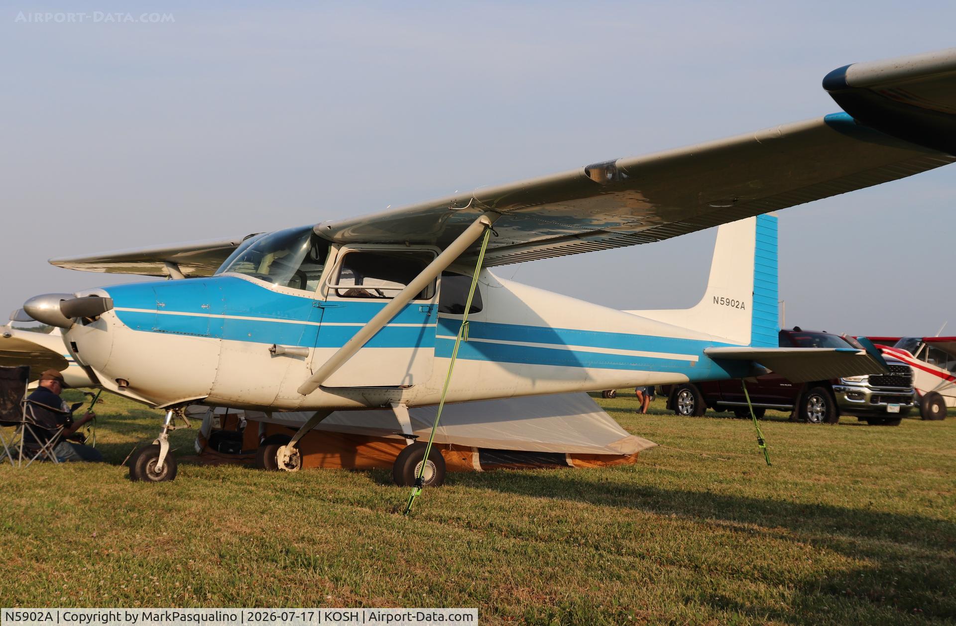 Aircraft N5902A, 1956 Cessna 172, c/n 28502, Cessna 172, at KOSH, photo by MarkPasqualino