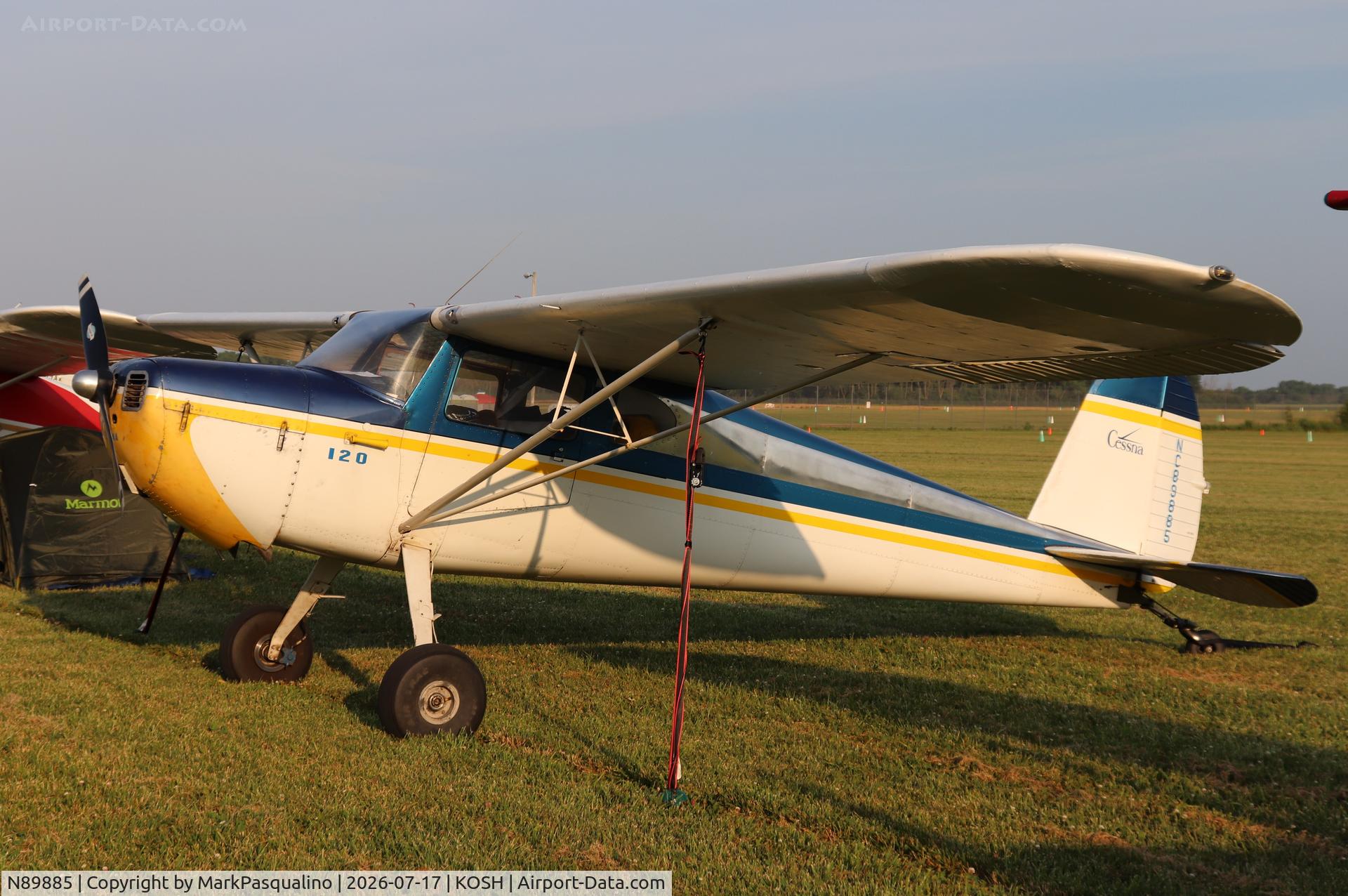 Aircraft N89885, 1946 Cessna 120, c/n 8930, Cessna 120, at KOSH, photo by MarkPasqualino