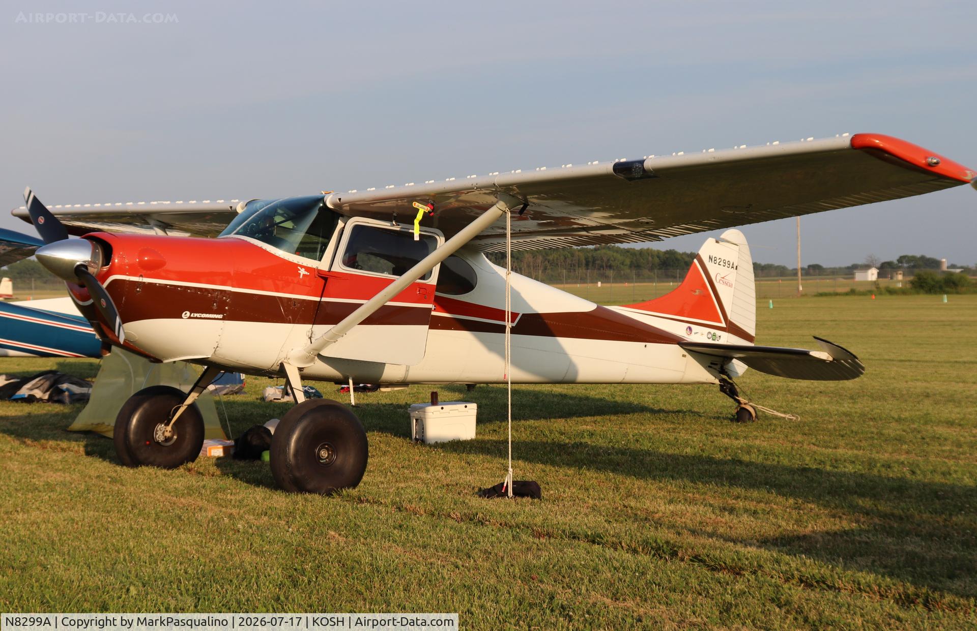 Aircraft N8299A, 1952 Cessna 170B, c/n 25151, Cessna 170B, at KOSH, photo by MarkPasqualino