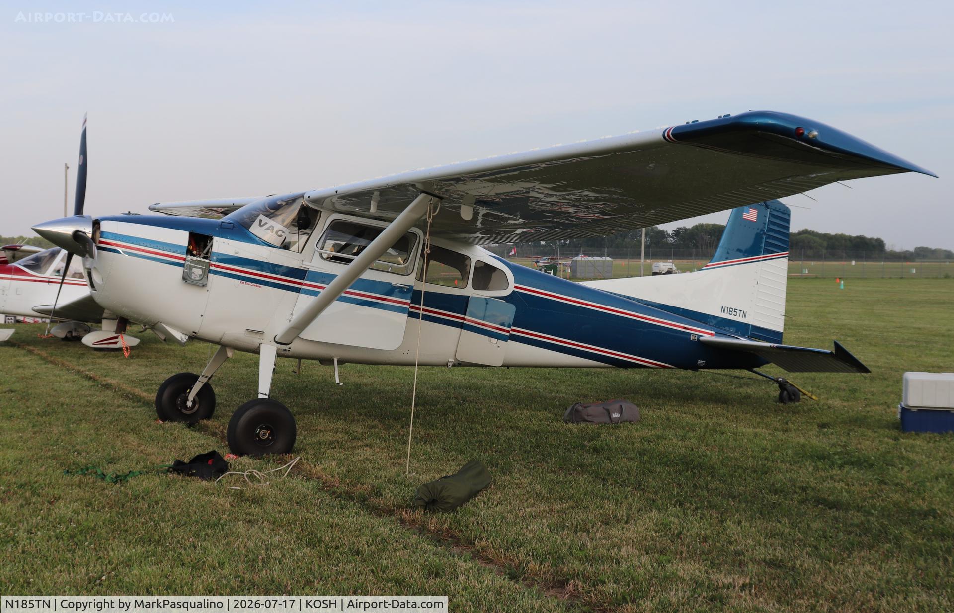 Aircraft N185TN, 1974 Cessna A185F Skywagon 185, c/n 18502469, Cessna A185F, at KOSH, photo by MarkPasqualino