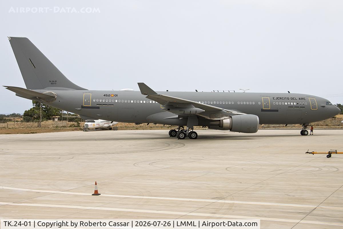 Aircraft TK.24-01, Airbus A330-243MRTT, c/n 1694, IAC Apron, at LMML, photo by Roberto Cassar