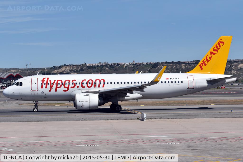 Aircraft TC-NCA, 2019 Airbus A320-251N, c/n 8868, Taxiing, at LEMD, photo by micka2b