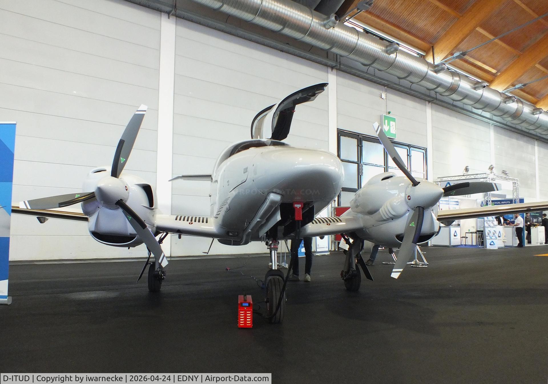 D-ITUD, Diamond DA-62MPP, c/n 62.350, Diamond DA-62 MPP research aircraft of Dresden Technical University at the AERO 2026, Friedrichshafen